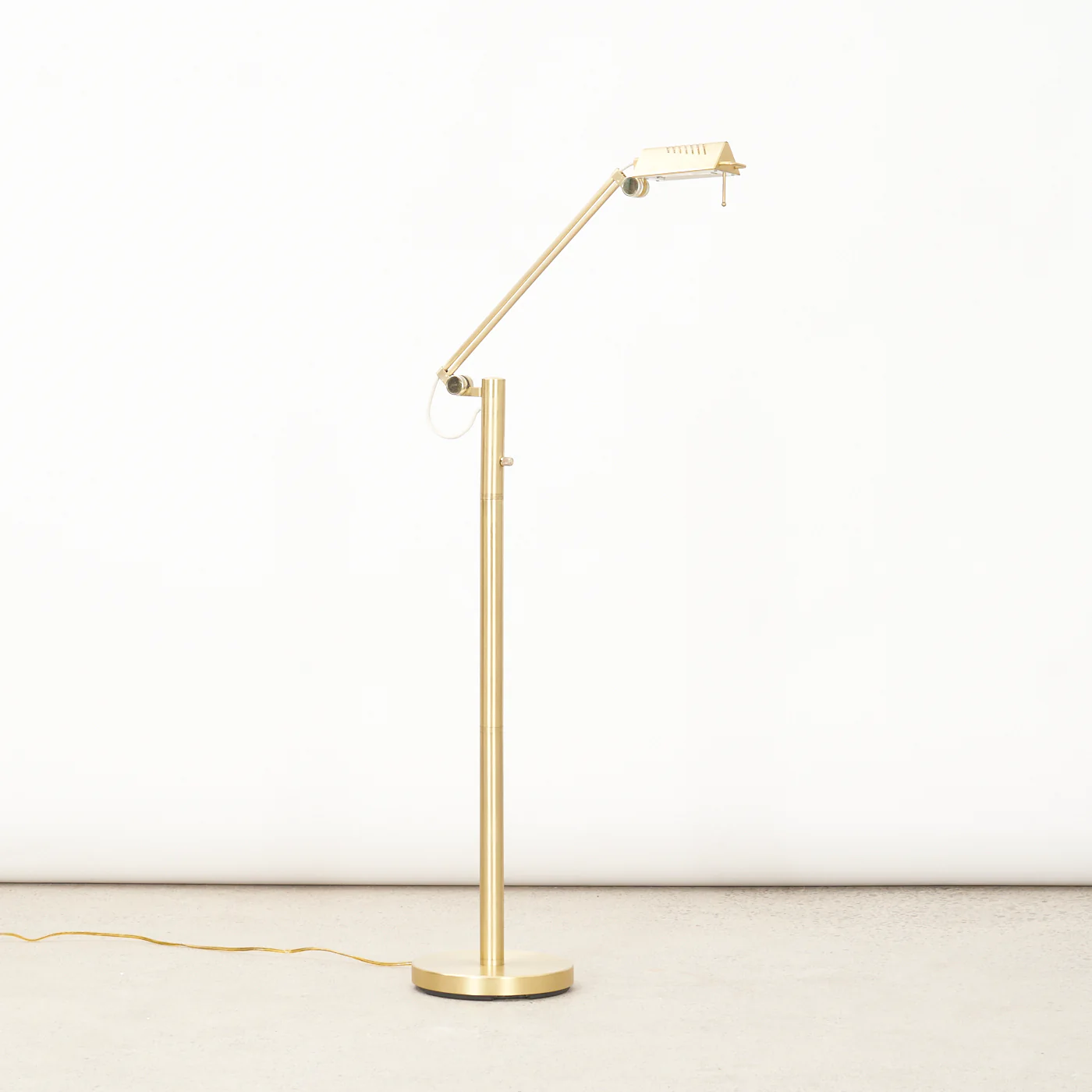 Adjustable Brass Floor Lamp by Atelio
