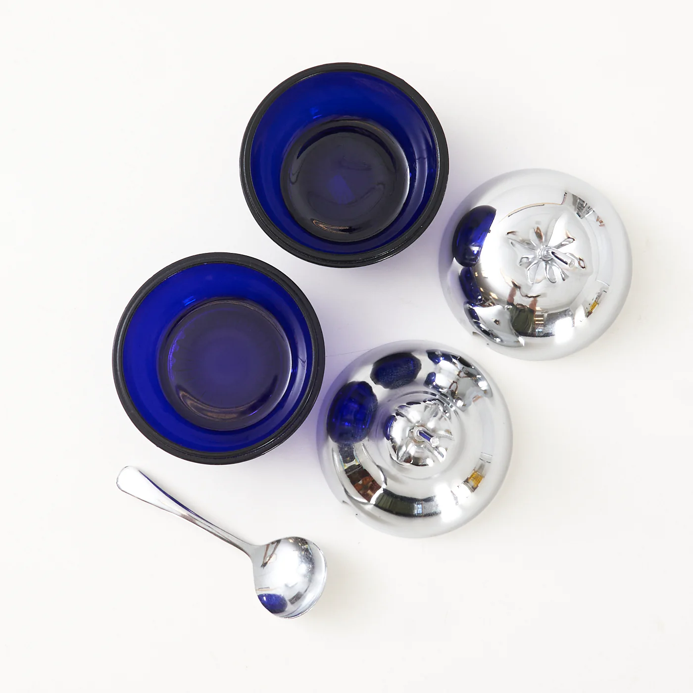 Apple & Pear Glass & Chrome Jam Jars - Image 4