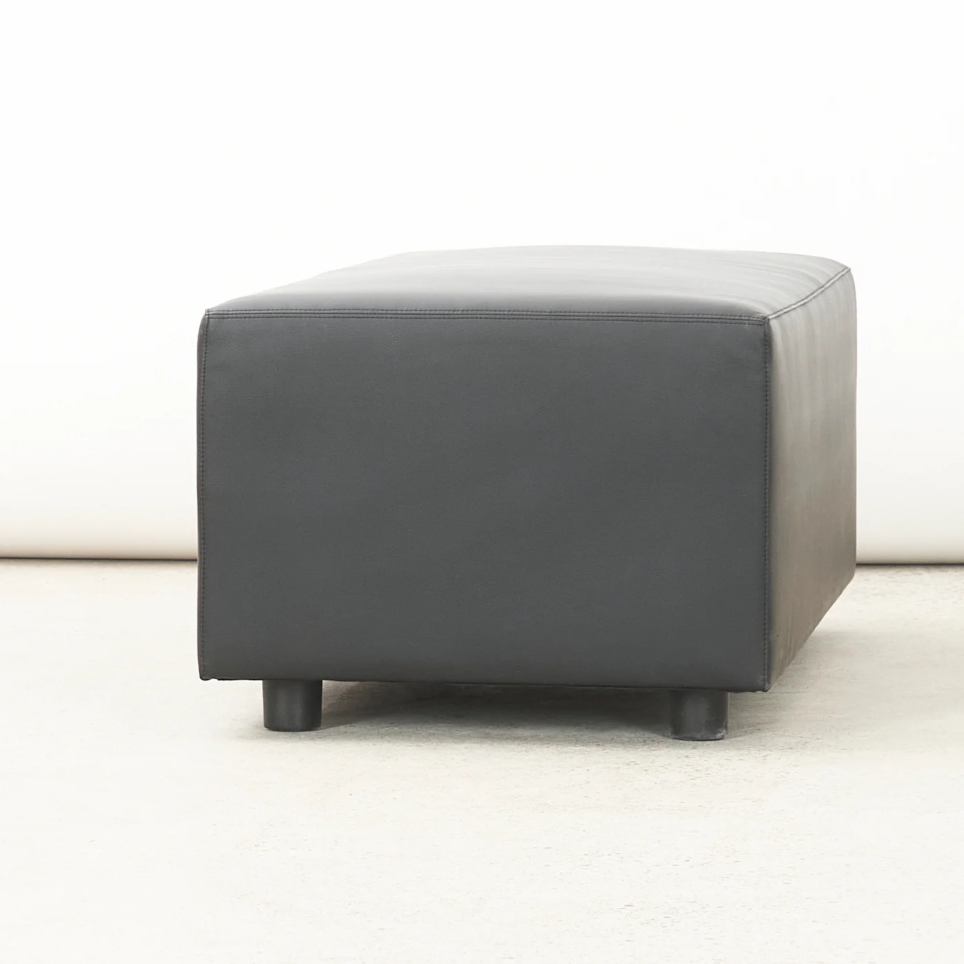 Black Leather Bench by Coalesse - Image 3