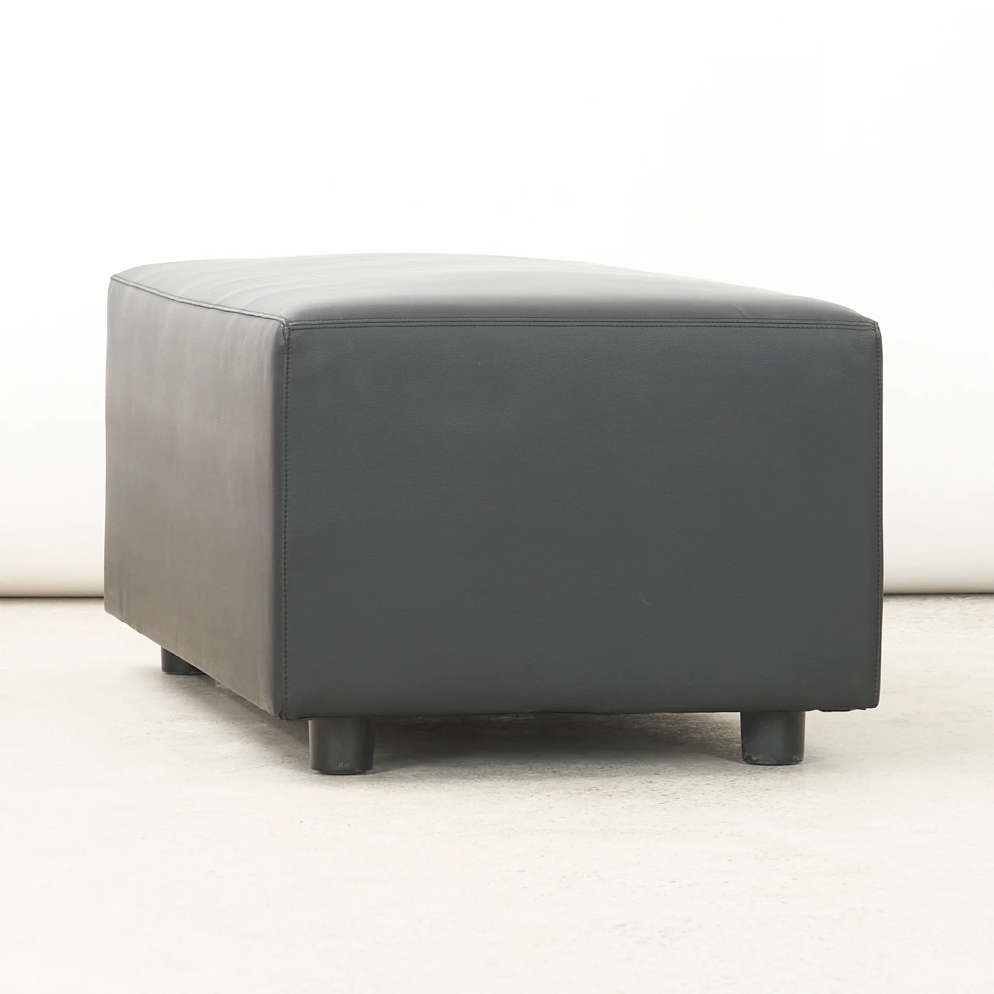Black Leather Bench by Coalesse - Image 6