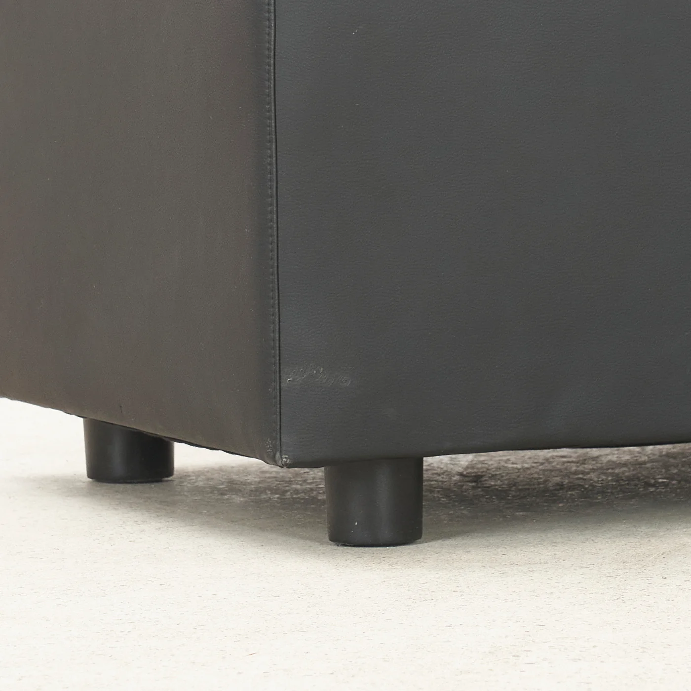 Black Leather Bench by Coalesse - Image 8