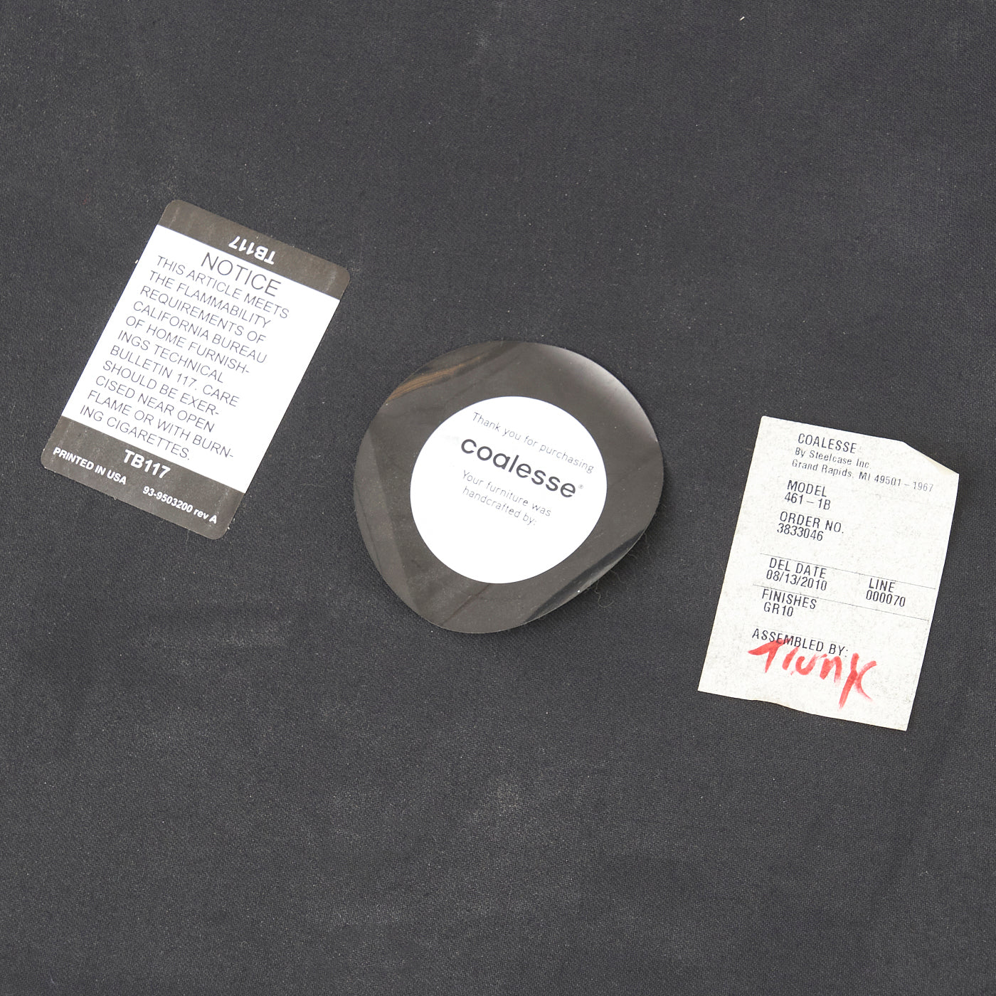 Black Leather Bench by Coalesse - Image 9