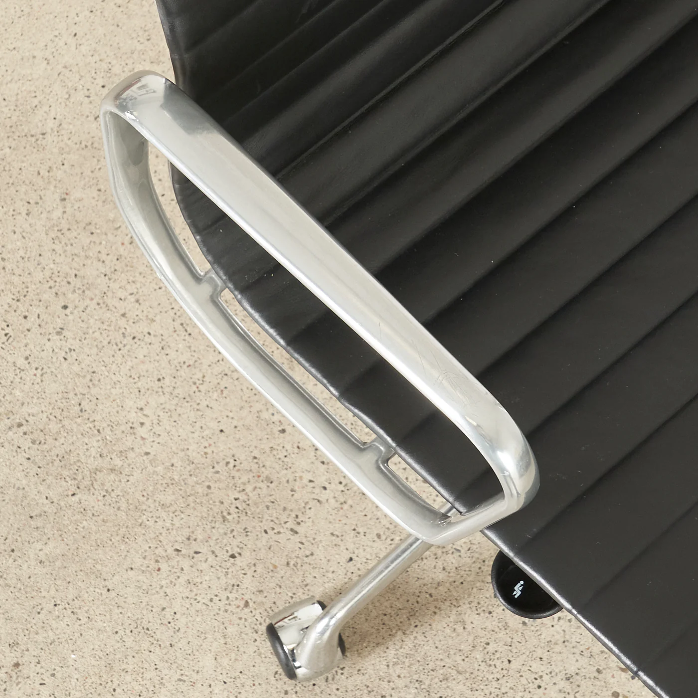 Black Leather Eames Management Chair for Herman Miller - Image 6