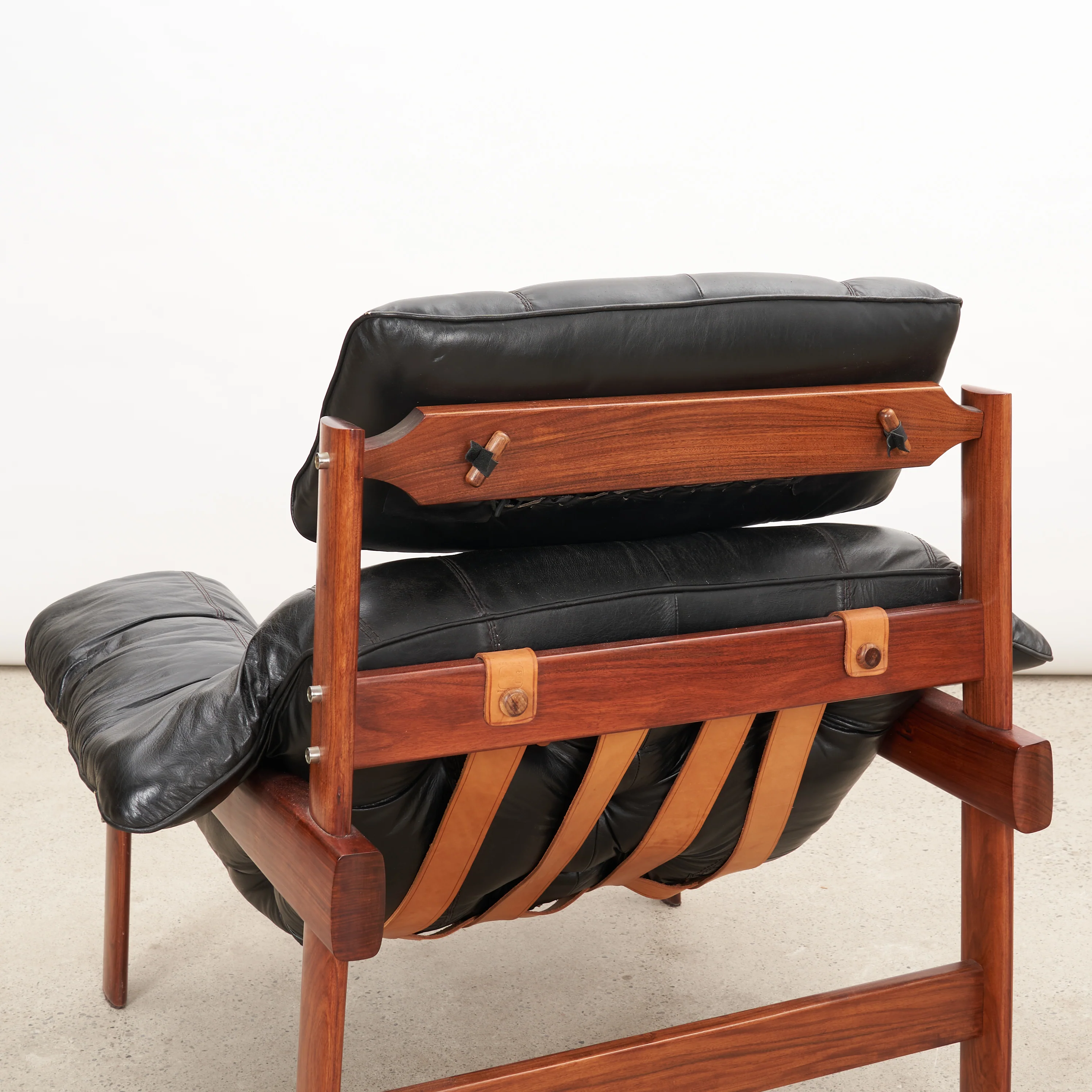 'MP-43' Brazilian Rosewood & Leather Lounge Chair by Percival Lafer - Image 8