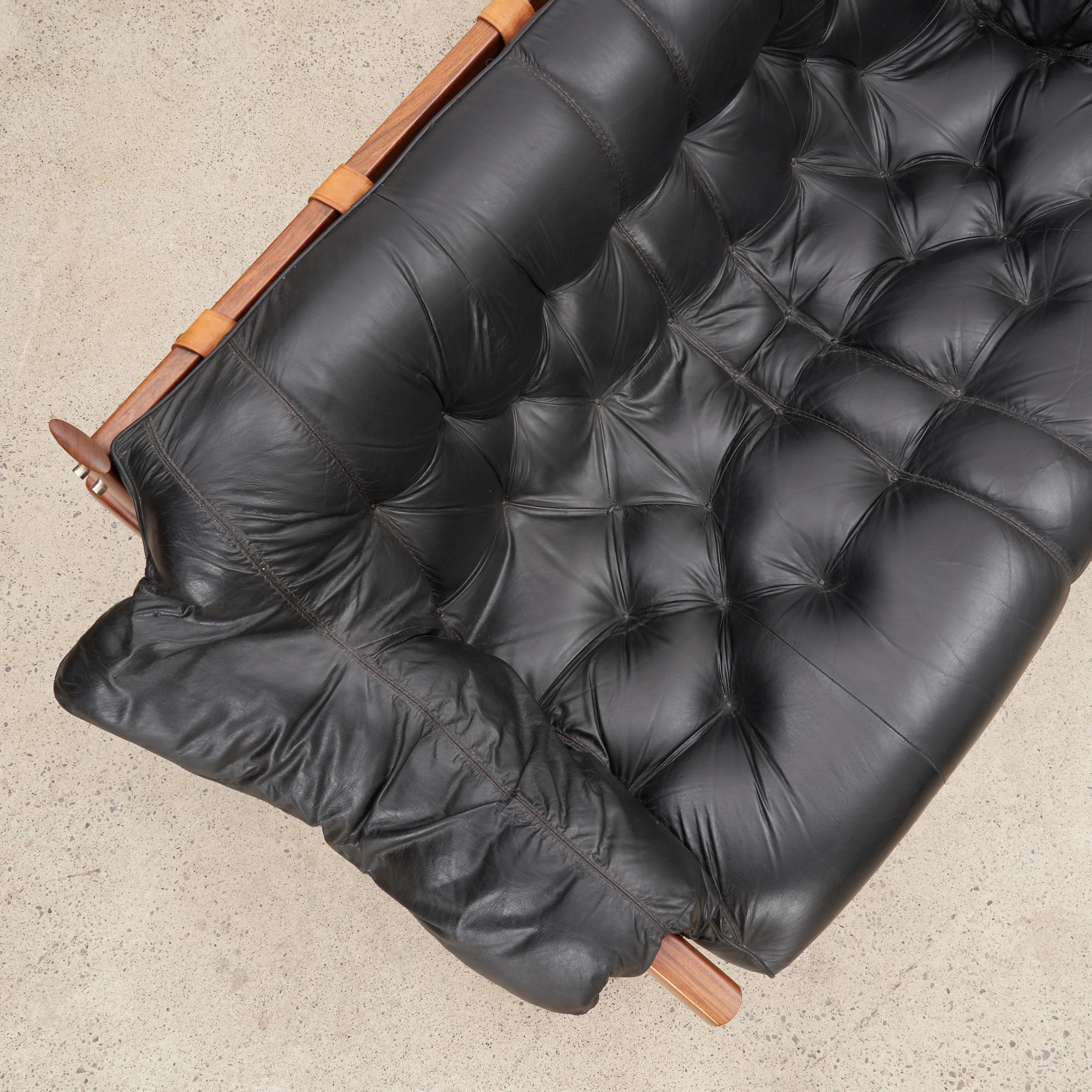 'MP-41' Brazilian Rosewood & Leather Two Seater Sofa by Percival Lafer - Image 6