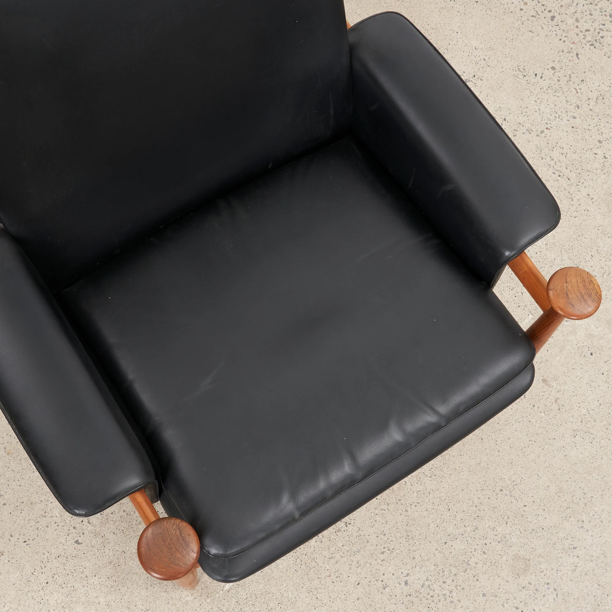 'Bwana' Teak & Leather Lounge Chair & Ottoman by Finn Juhl for France & Søn, Denmark - Image 8