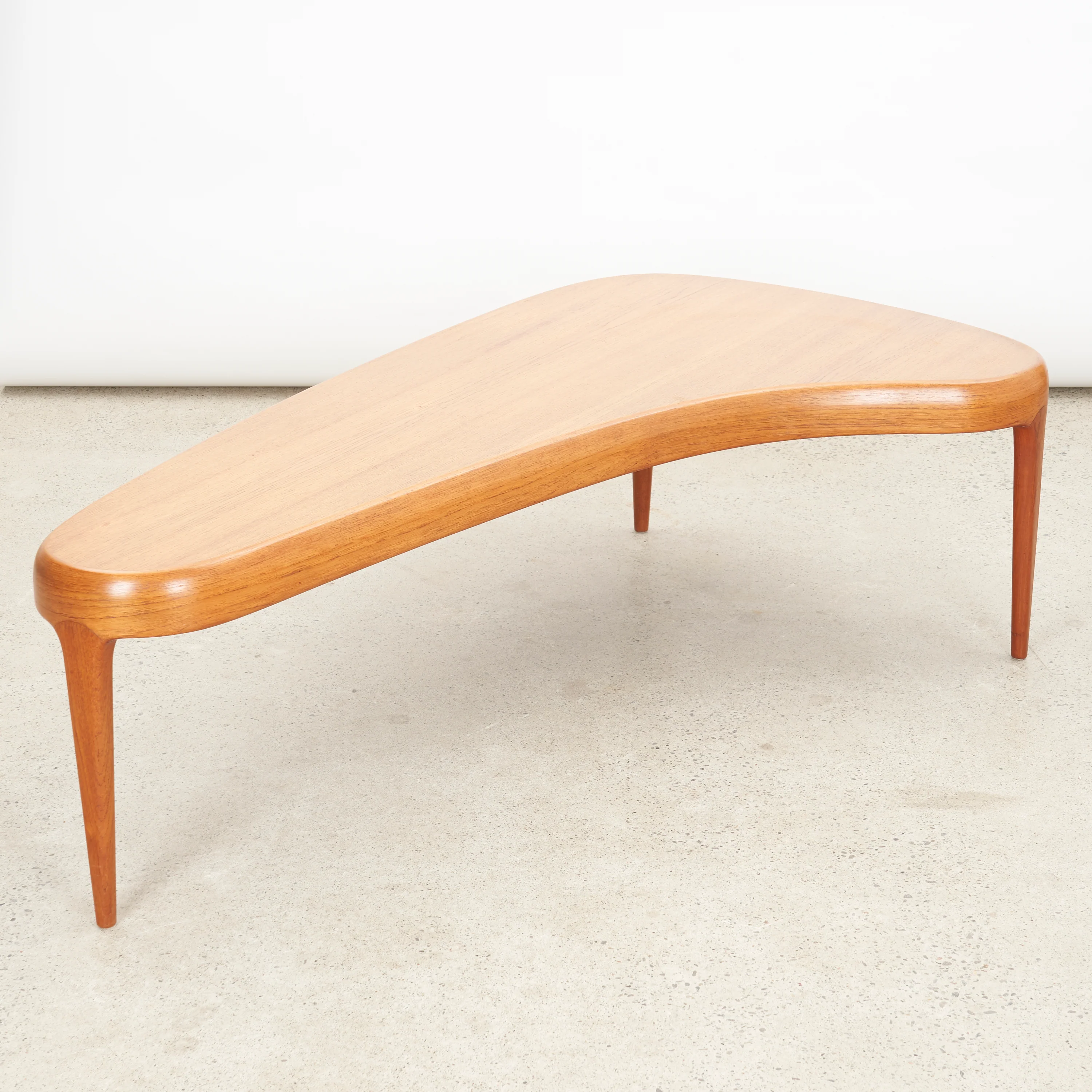 'Capri' Kidney Shaped Teak Coffee Table by Johannes Andersen for Trensum Möbelfabrik, Sweden - Image 10