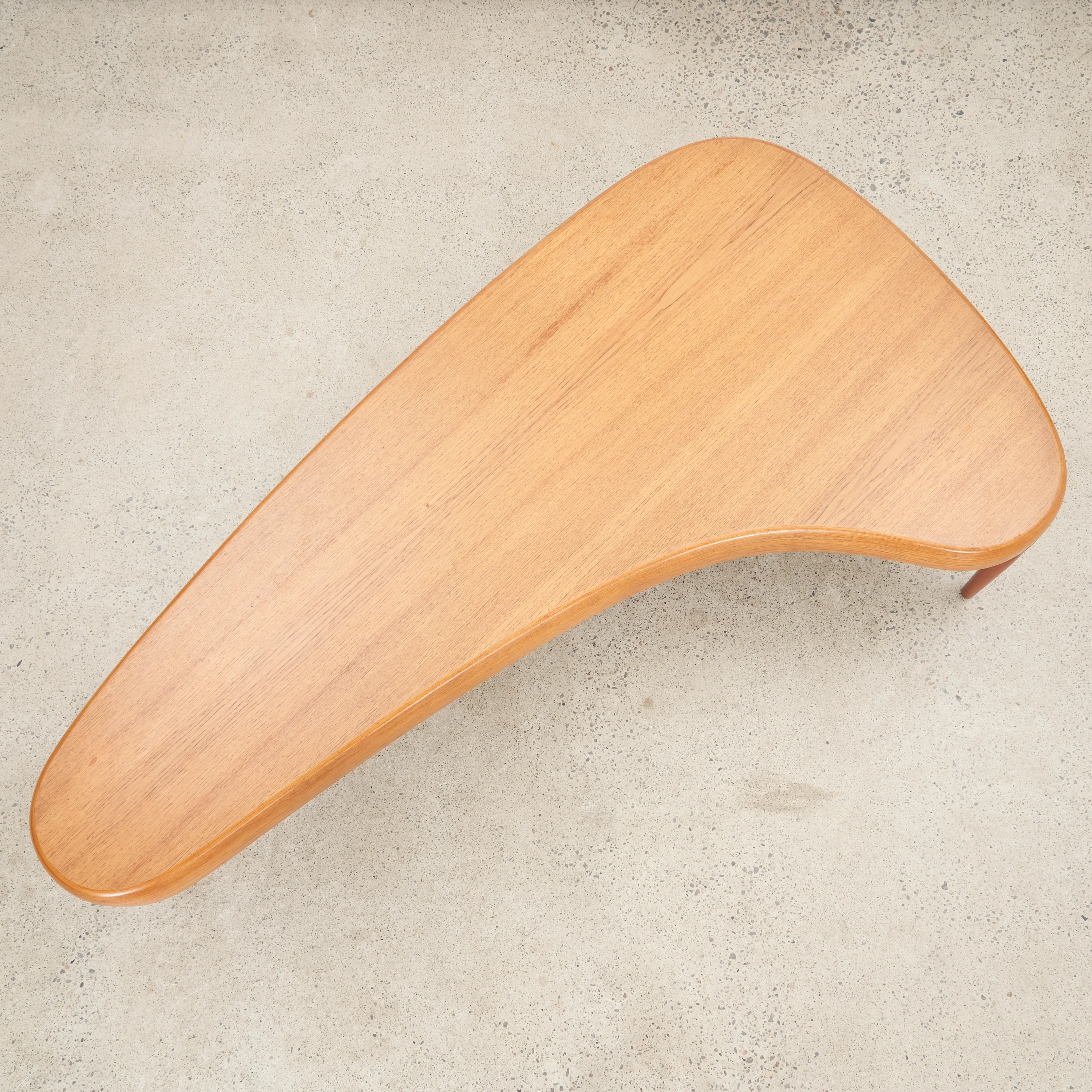 'Capri' Kidney Shaped Teak Coffee Table by Johannes Andersen for Trensum Möbelfabrik, Sweden - Image 3