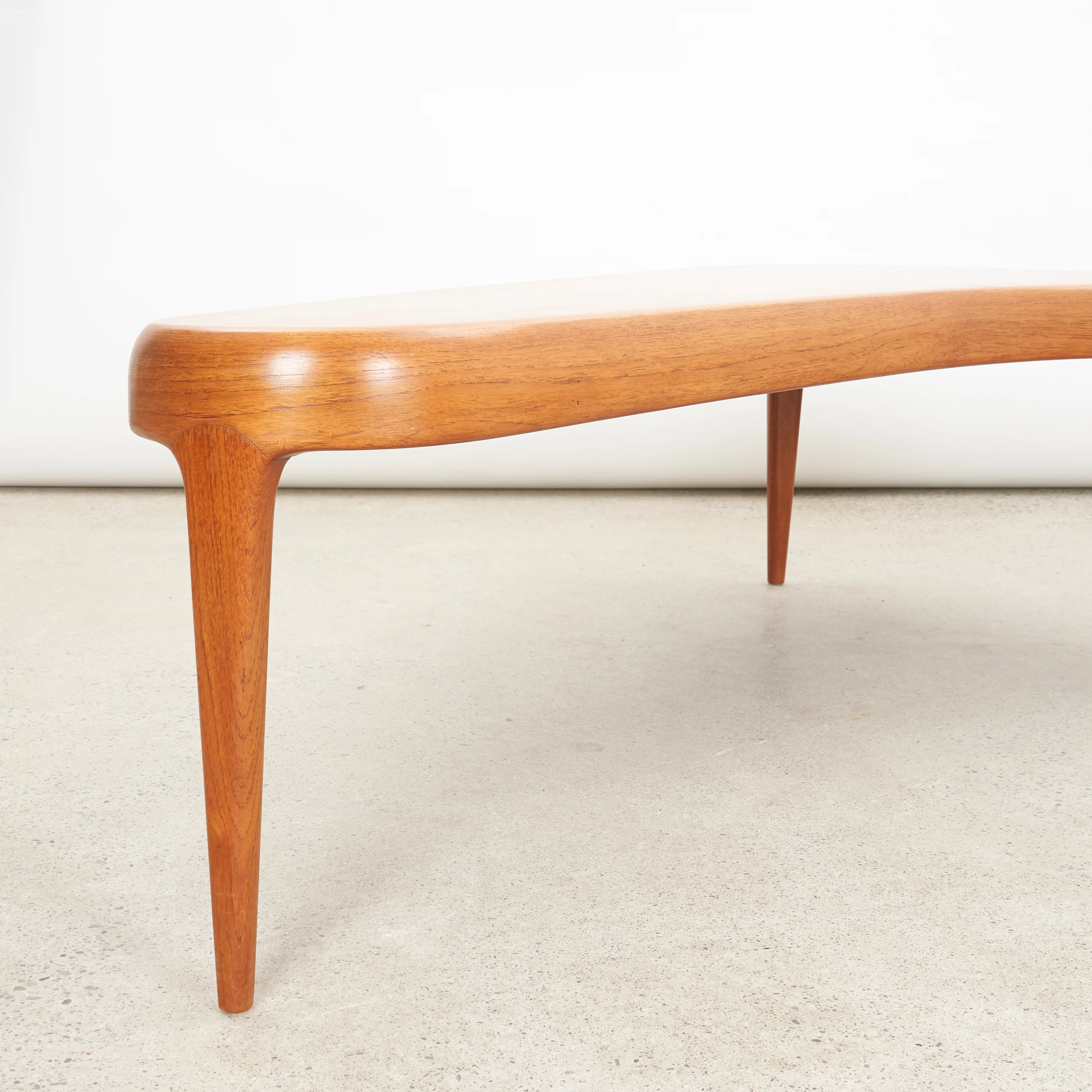 'Capri' Kidney Shaped Teak Coffee Table by Johannes Andersen for Trensum Möbelfabrik, Sweden - Image 8