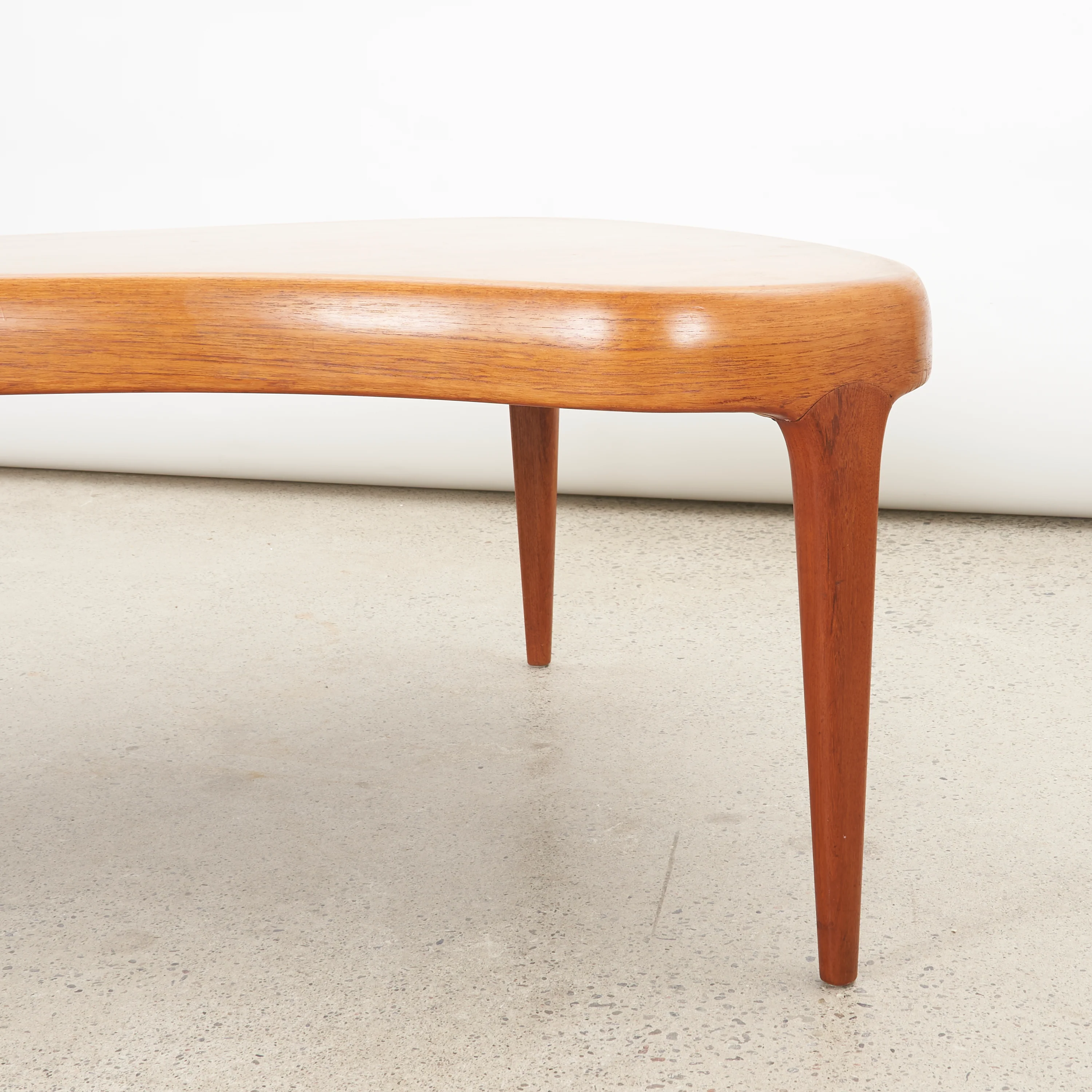 'Capri' Kidney Shaped Teak Coffee Table by Johannes Andersen for Trensum Möbelfabrik, Sweden - Image 9