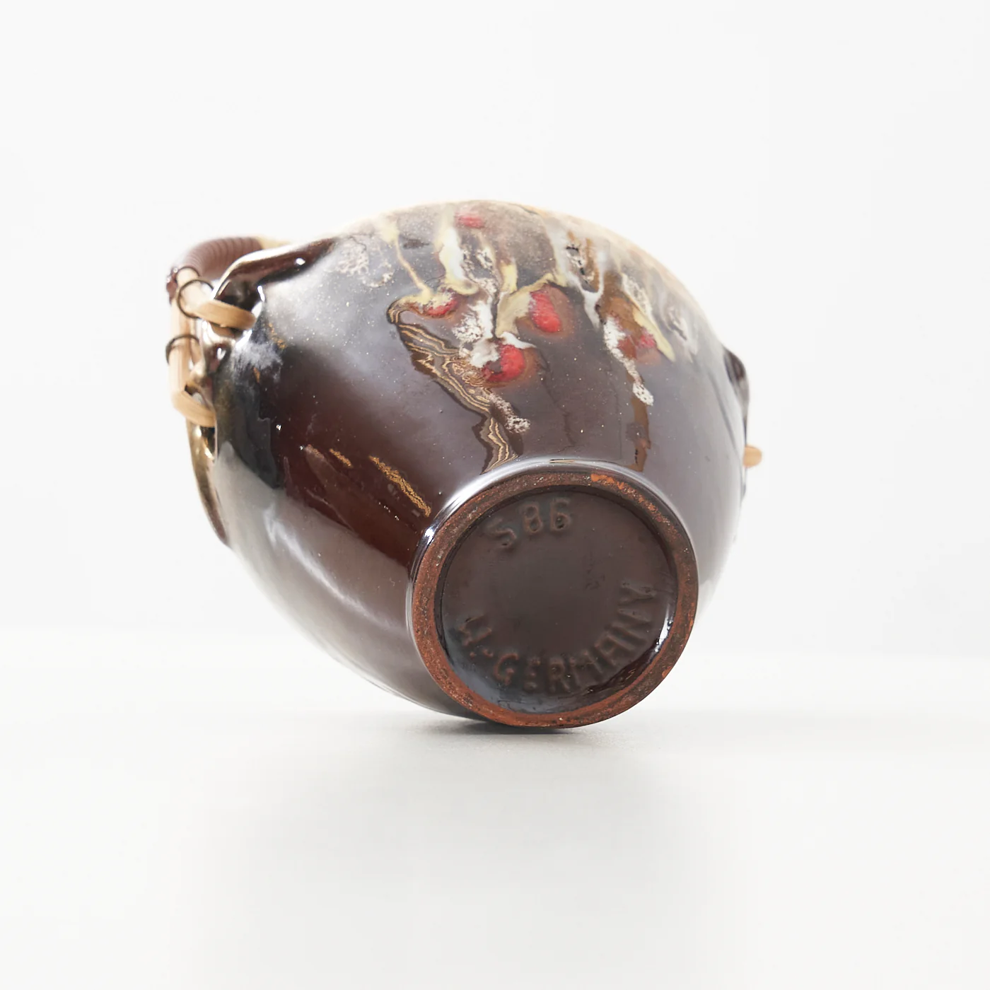 Small Ceramic West German Basket - Image 5