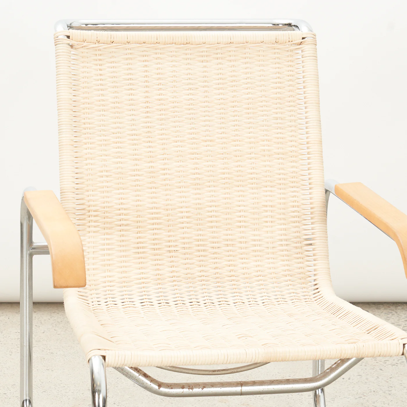 Chrome & Caned 'B35' Arm Chair by Marcel Breuer - Image 4