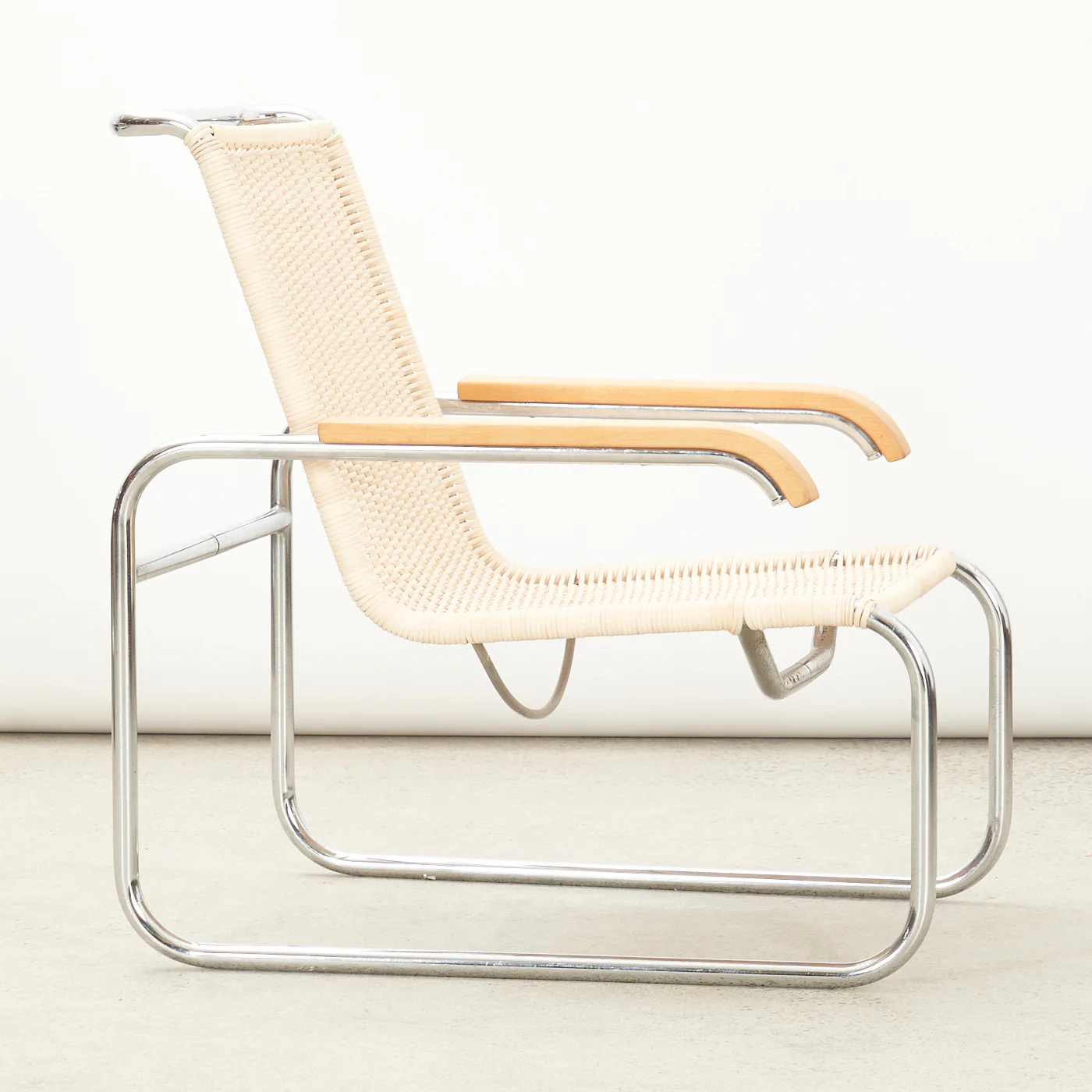 Chrome & Caned 'B35' Arm Chair by Marcel Breuer - Image 5
