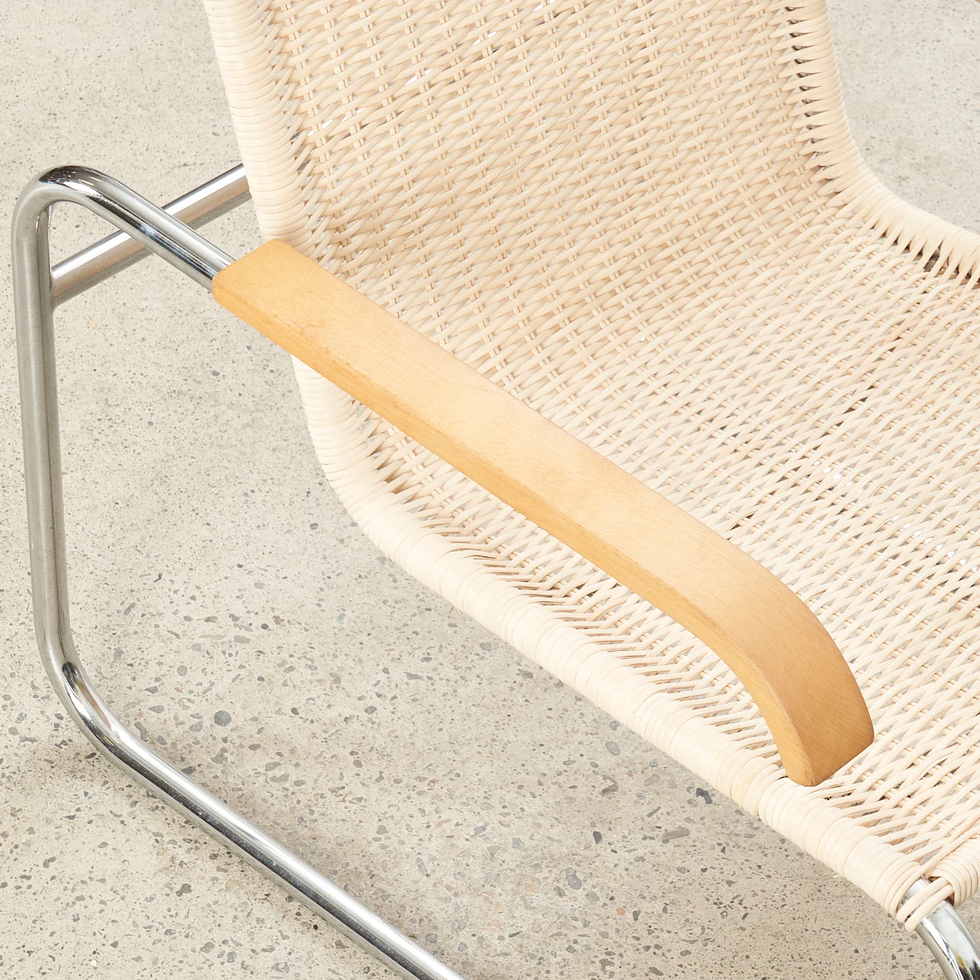 Chrome & Caned 'B35' Arm Chair by Marcel Breuer - Image 6