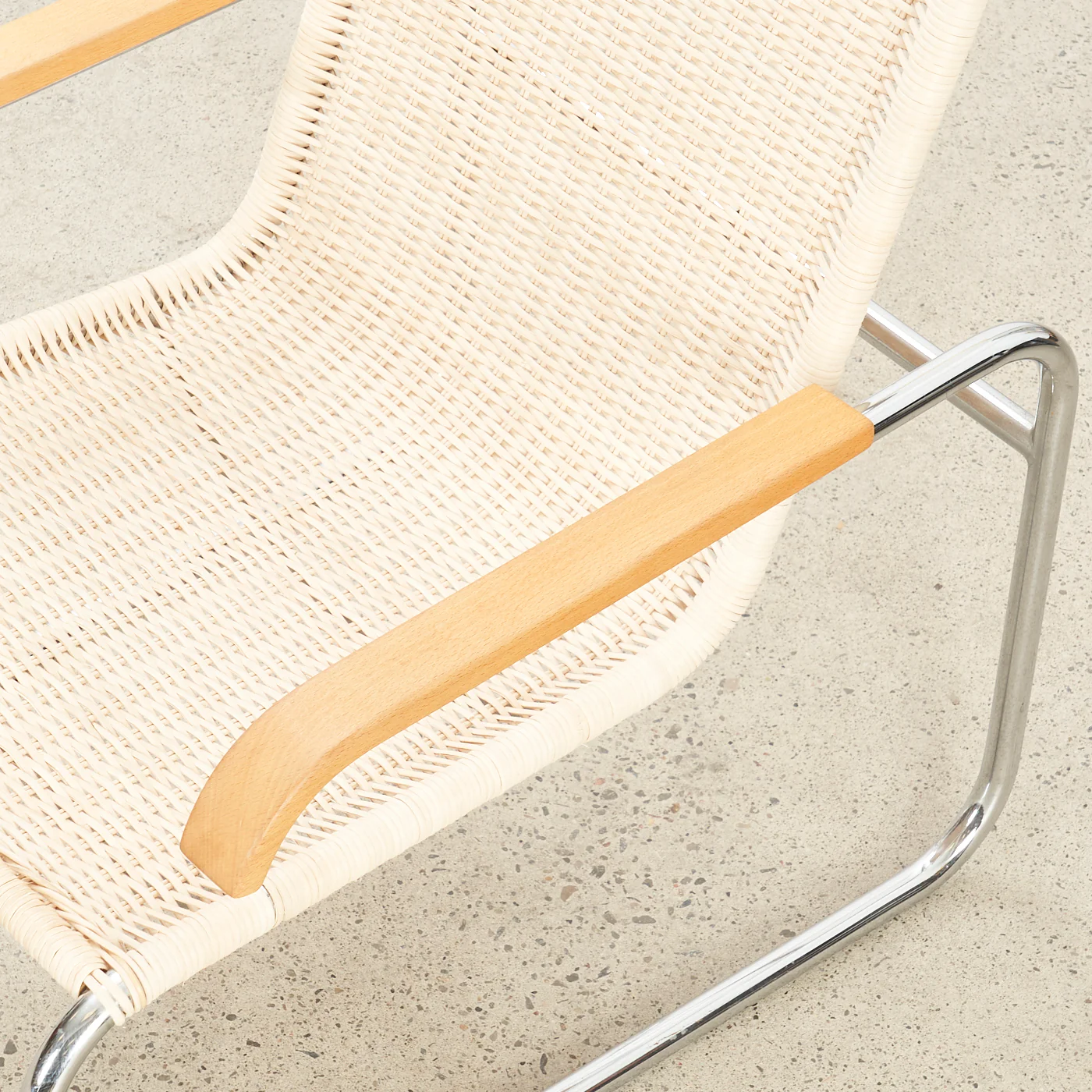 Chrome & Caned 'B35' Arm Chair by Marcel Breuer - Image 8