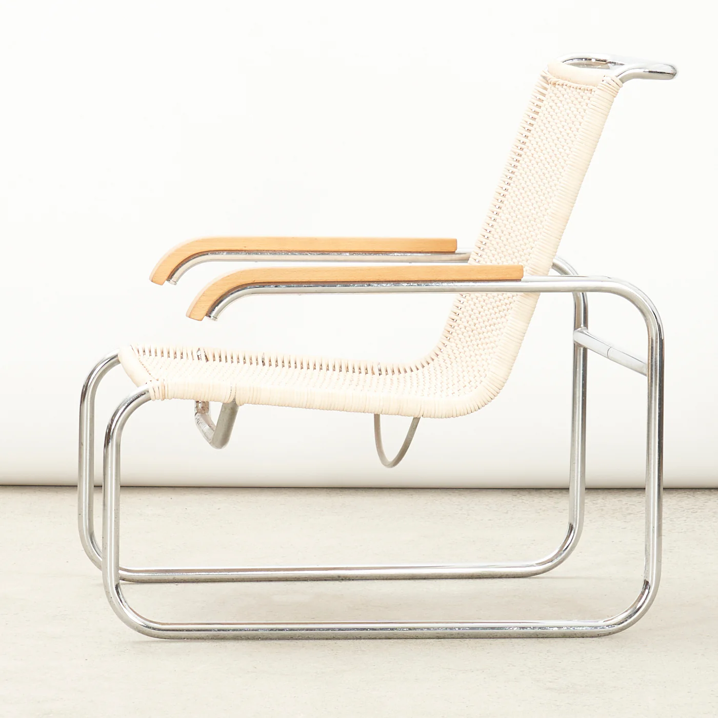 Chrome & Caned 'B35' Arm Chair by Marcel Breuer - Image 9