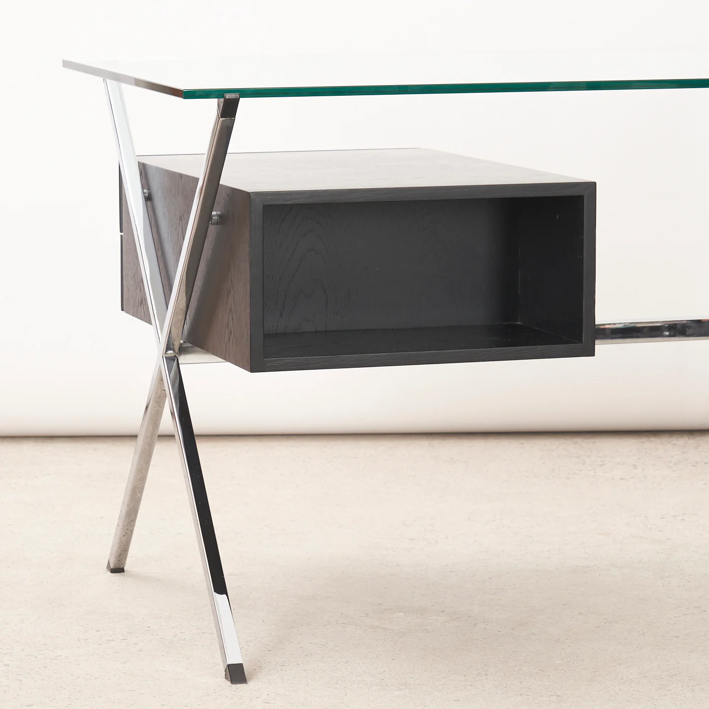 Chrome & Glass Desk by Franco Albini for Knoll - Image 10