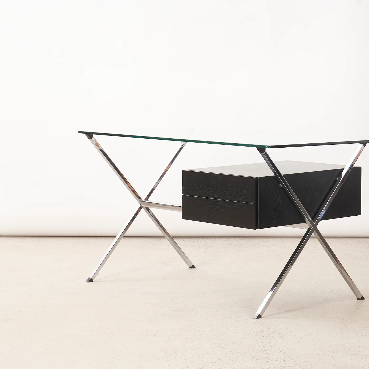Chrome & Glass Desk by Franco Albini for Knoll - Image 12