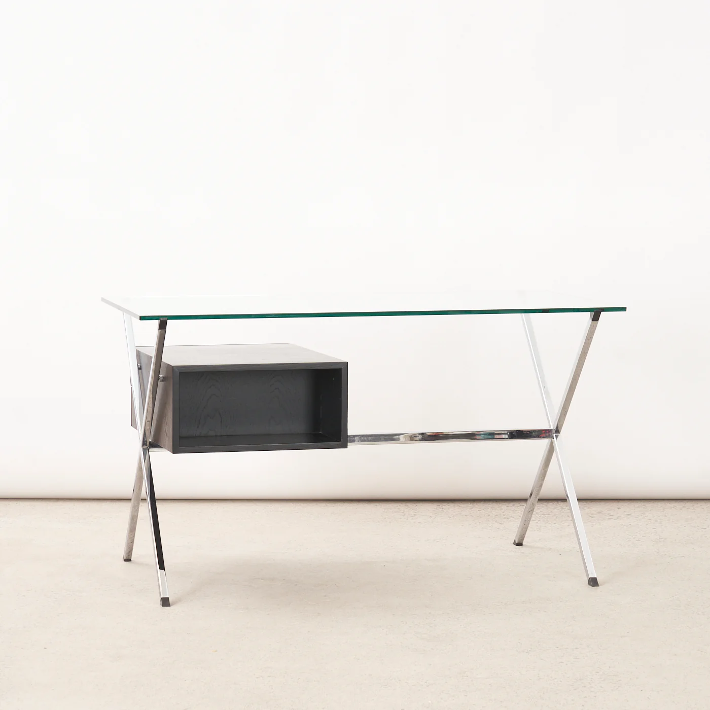 Chrome & Glass Desk by Franco Albini for Knoll - Image 2