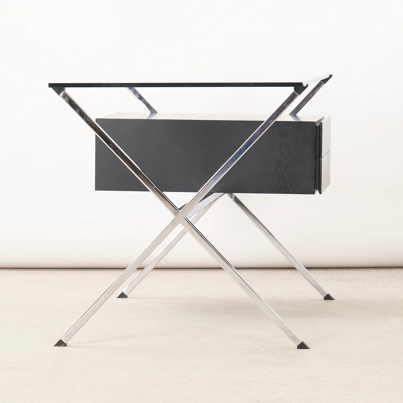 Chrome & Glass Desk by Franco Albini for Knoll - Image 3
