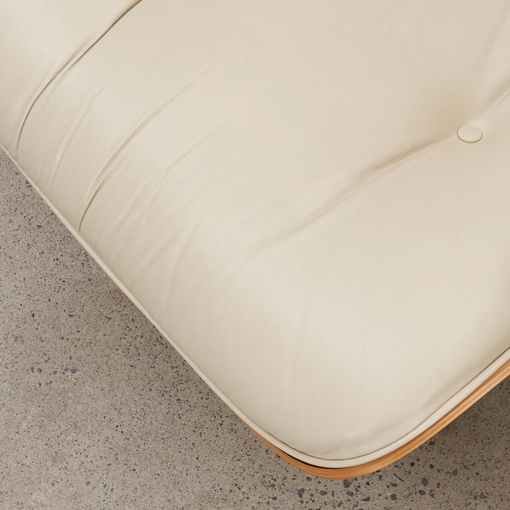 Eames Leather & Walnut Lounge Chair & Ottoman for Herman Miller - Image 10