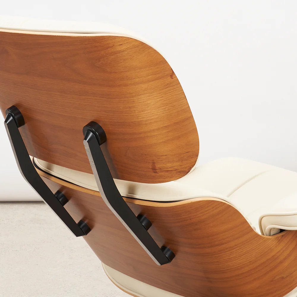 Eames Leather & Walnut Lounge Chair & Ottoman for Herman Miller - Image 8