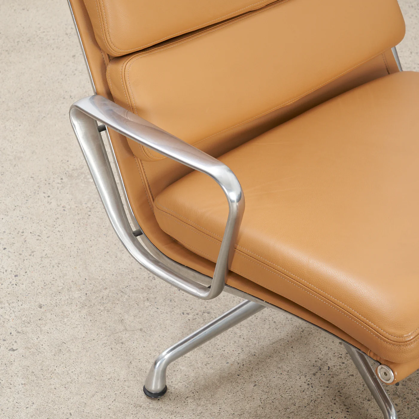 Eames Soft Pad Leather Lounge Chair w/ Tilt for Herman Miller - Image 10