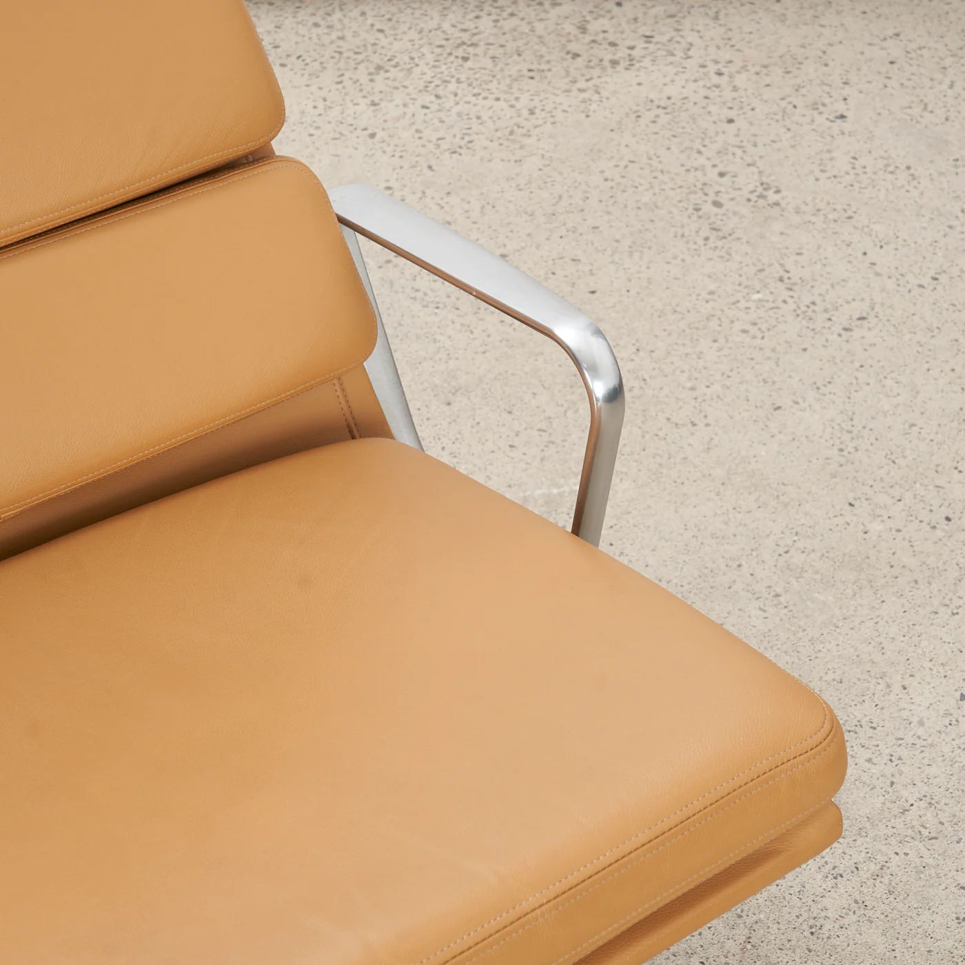 Eames Soft Pad Leather Lounge Chair w/ Tilt for Herman Miller - Image 11