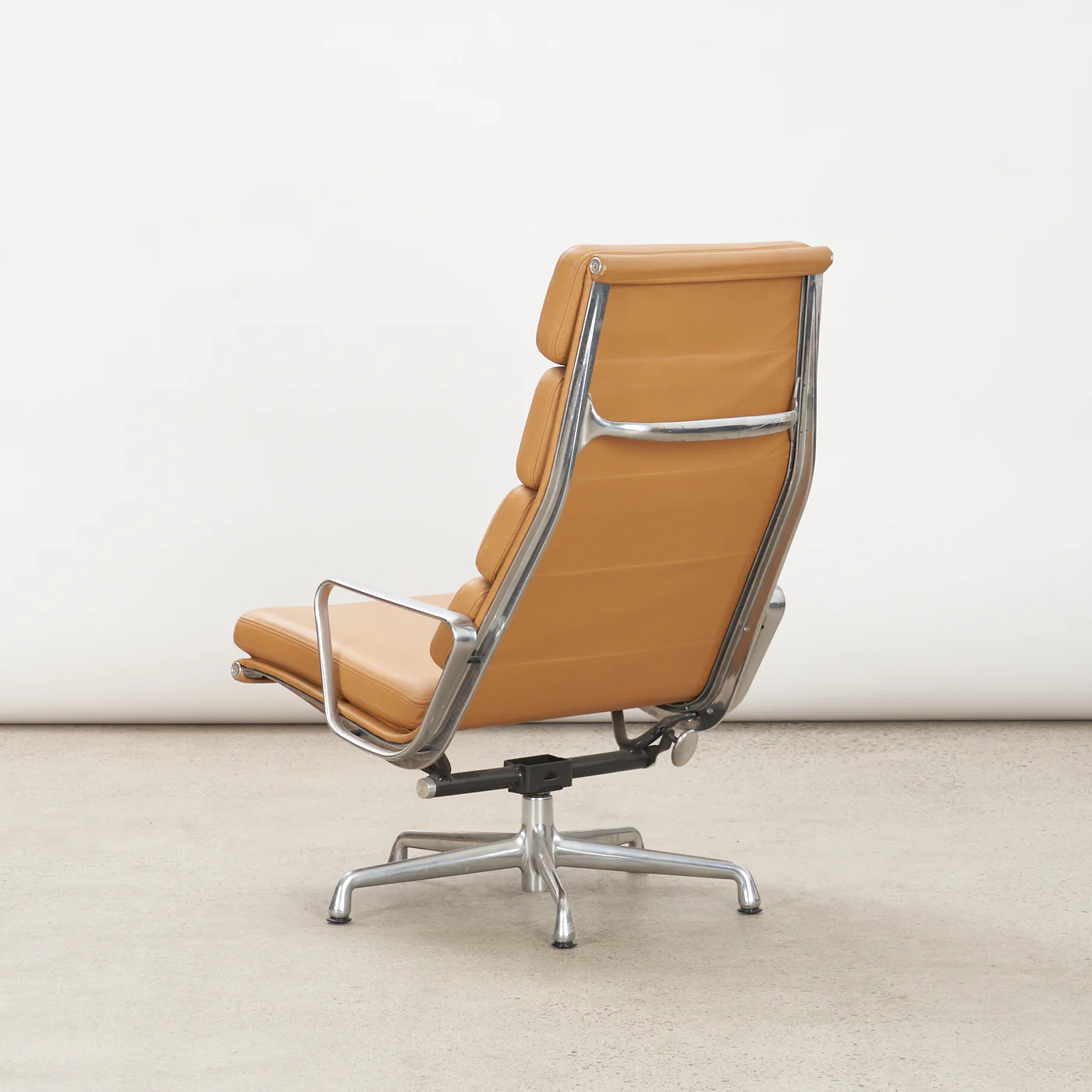 Eames Soft Pad Leather Lounge Chair w/ Tilt for Herman Miller - Image 2
