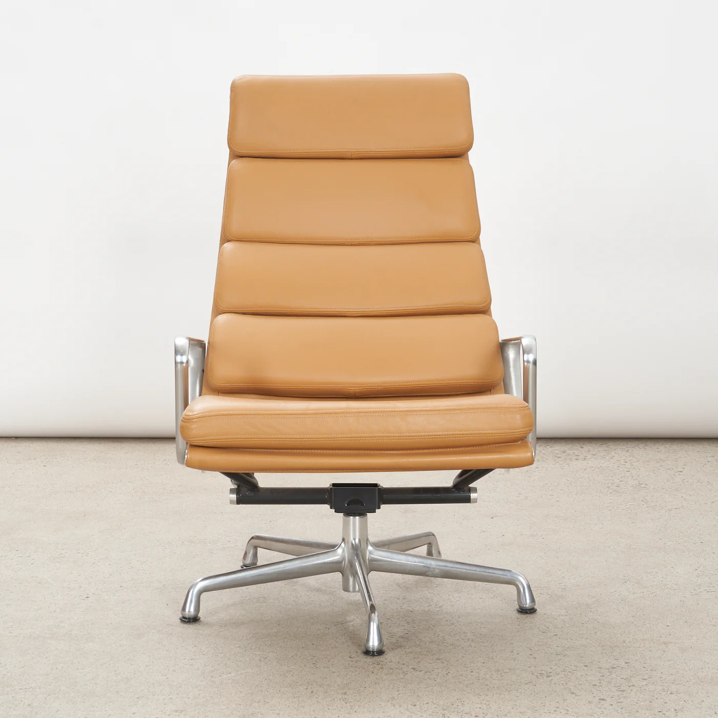 Eames Soft Pad Leather Lounge Chair w/ Tilt for Herman Miller - Image 4