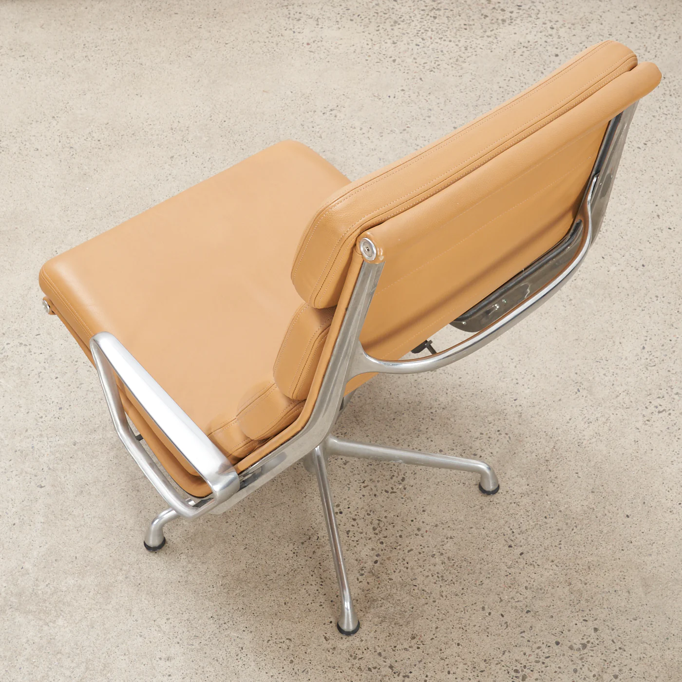Eames Soft Pad Leather Lounge Chair w/ Tilt for Herman Miller - Image 5