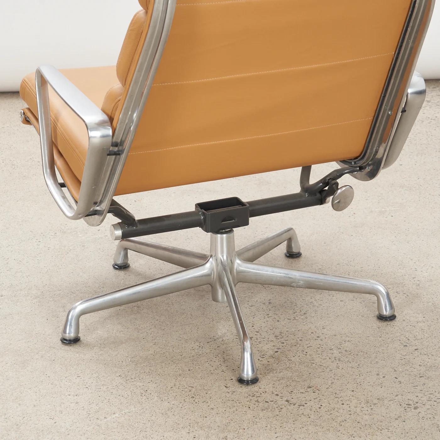 Eames Soft Pad Leather Lounge Chair w/ Tilt for Herman Miller - Image 7
