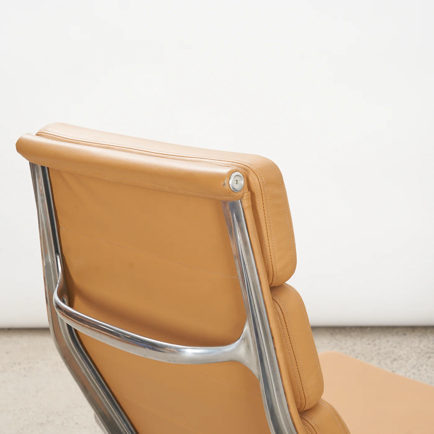 Eames Soft Pad Leather Lounge Chair w/ Tilt for Herman Miller - Image 8