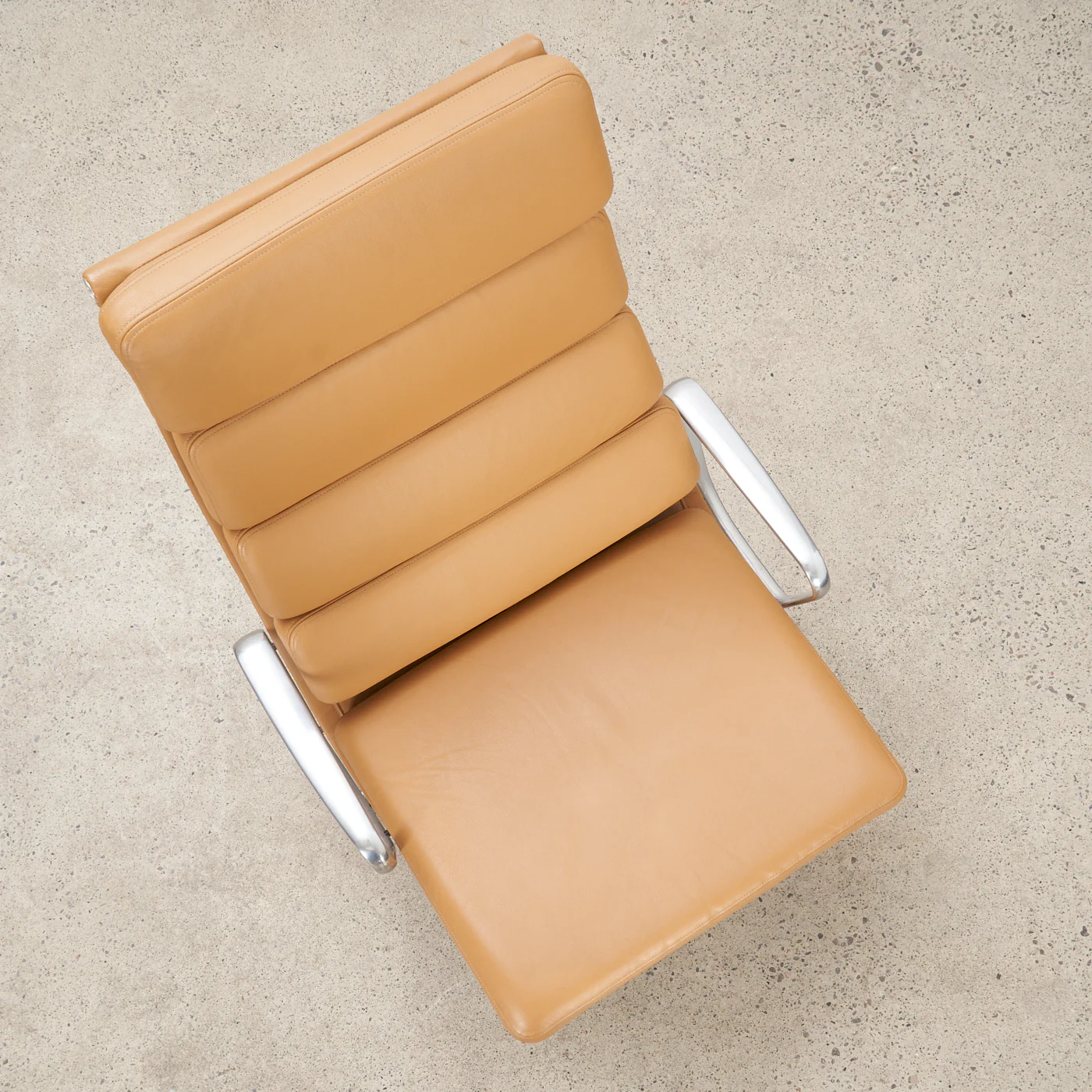 Eames Soft Pad Leather Lounge Chair w/ Tilt for Herman Miller - Image 9