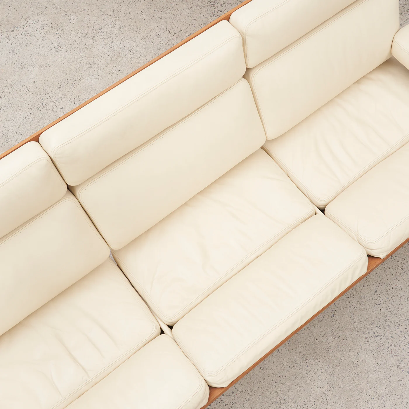 Eames Soft Pad Sofa in Leather & Walnut for Herman Miller - Image 7