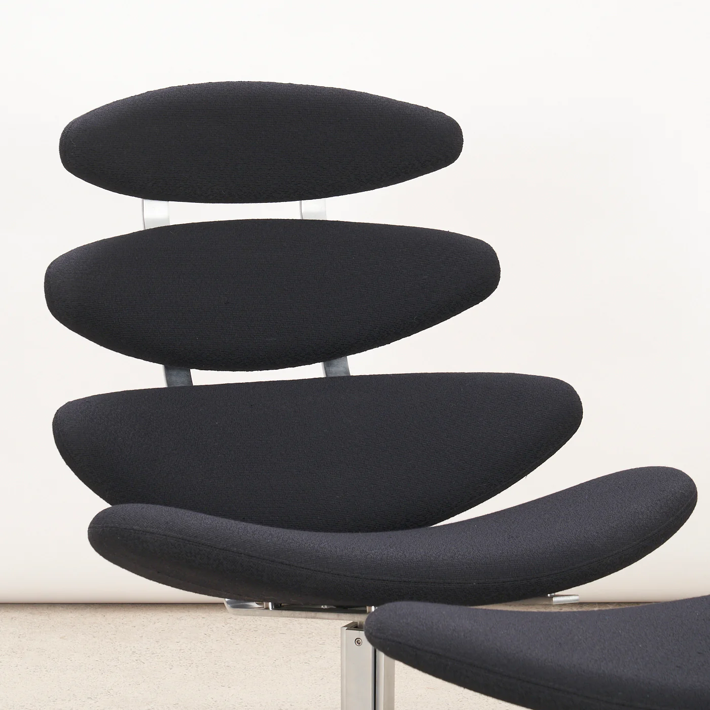 'EJ 5' aka 'Corona' Lounge Chair & Ottoman by Poul Volther for Erik Jørgensen, Denmark - Image 6