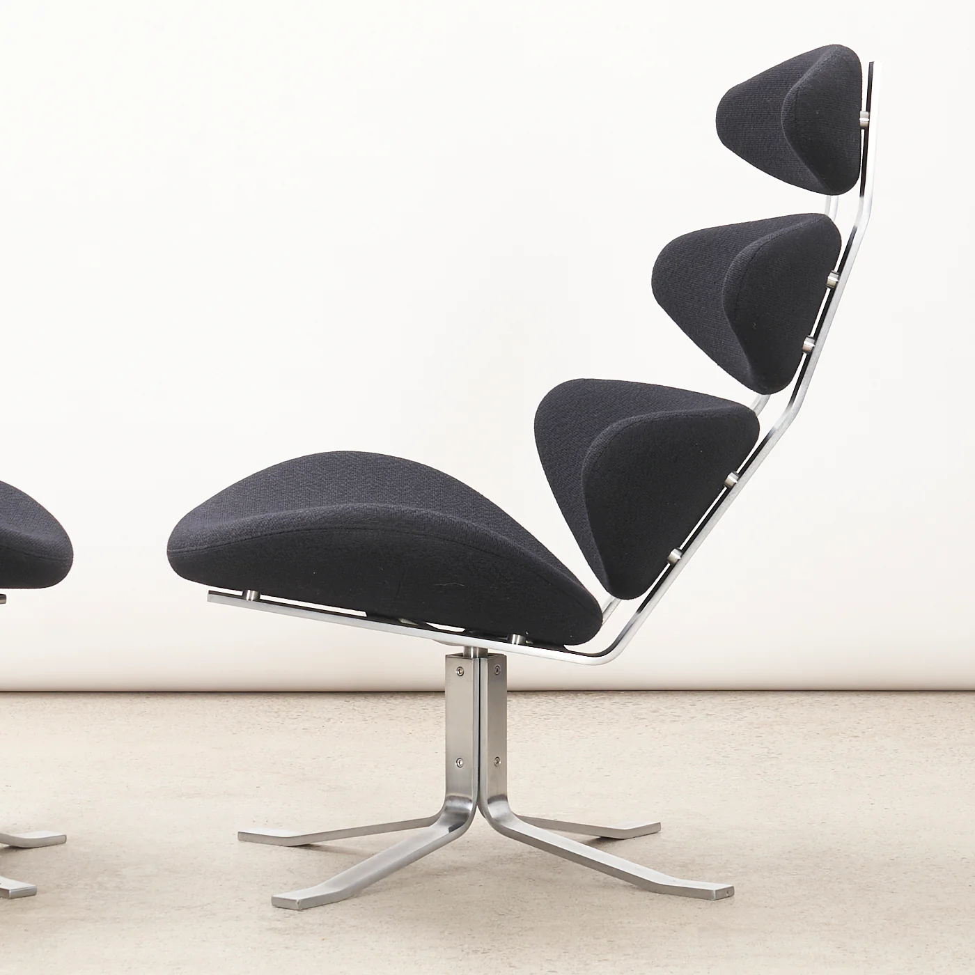 'EJ 5' aka 'Corona' Lounge Chair & Ottoman by Poul Volther for Erik Jørgensen, Denmark - Image 9