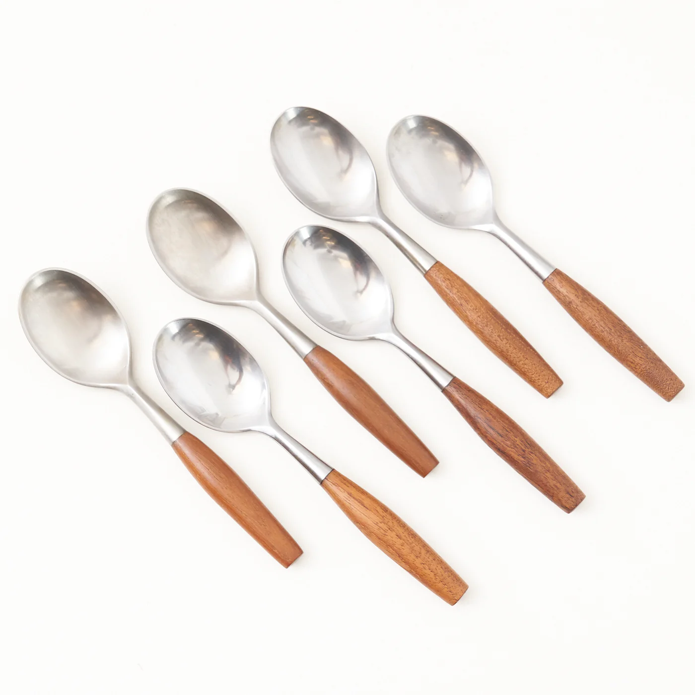 'Fjord' Teak & Stainless Steel Flatware Set by Jens Quistgaard for Dansk, Denmark - Image 5