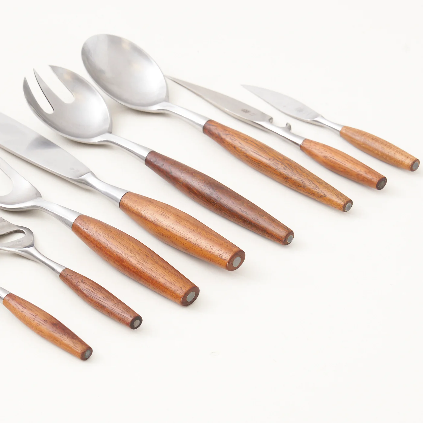 ‘Fjord’ Teak & Stainless Steel Serving Set by Jens Quistgaard for Dansk, Denmark - Image 6