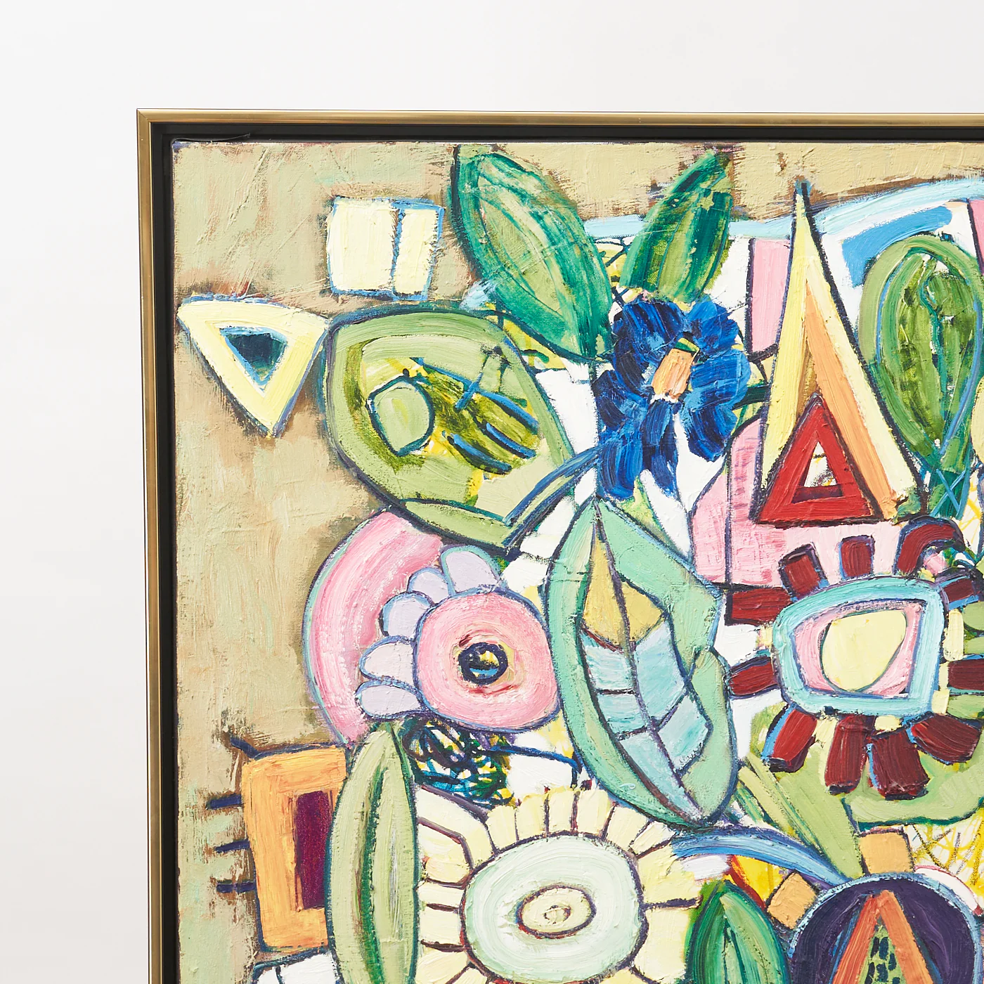 'Fleurs de Joie' Oil On Canvas Painting By Monique Harvey - Image 3