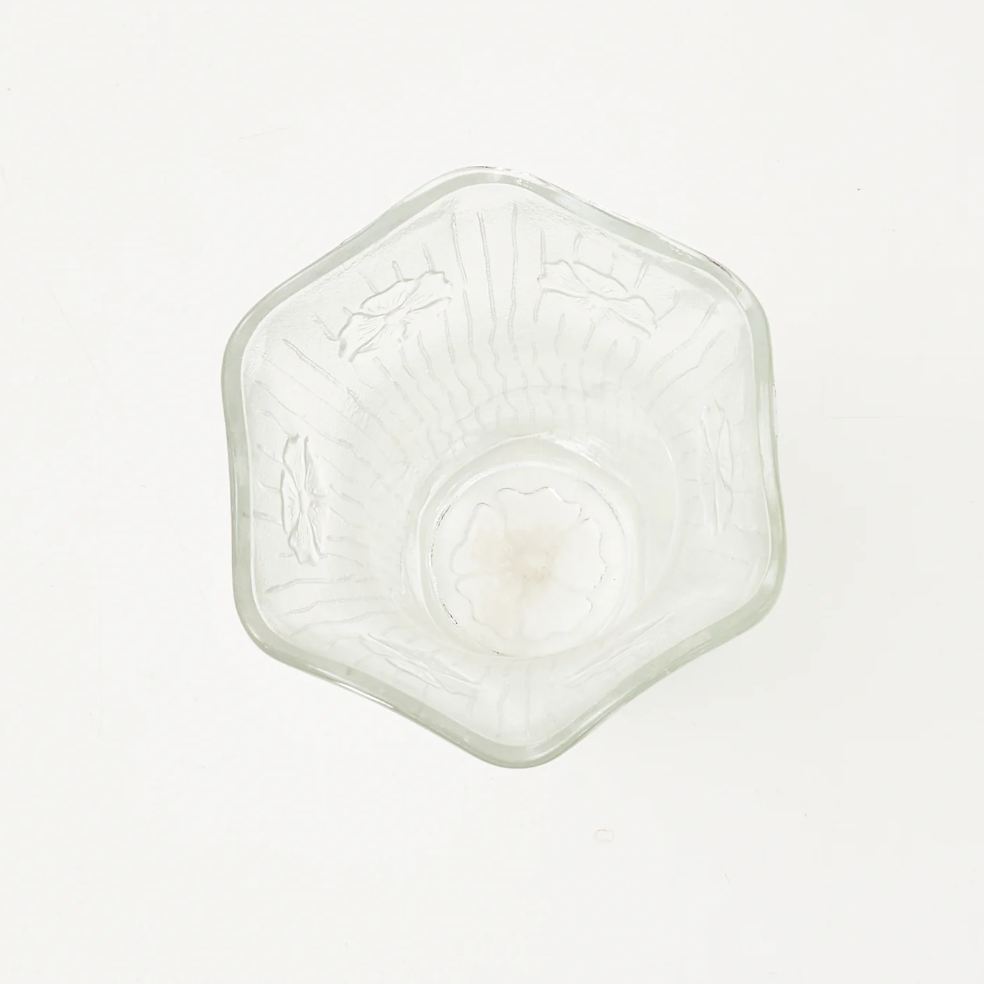 Glass Vase w/ Floral Motif, Italy - Image 4