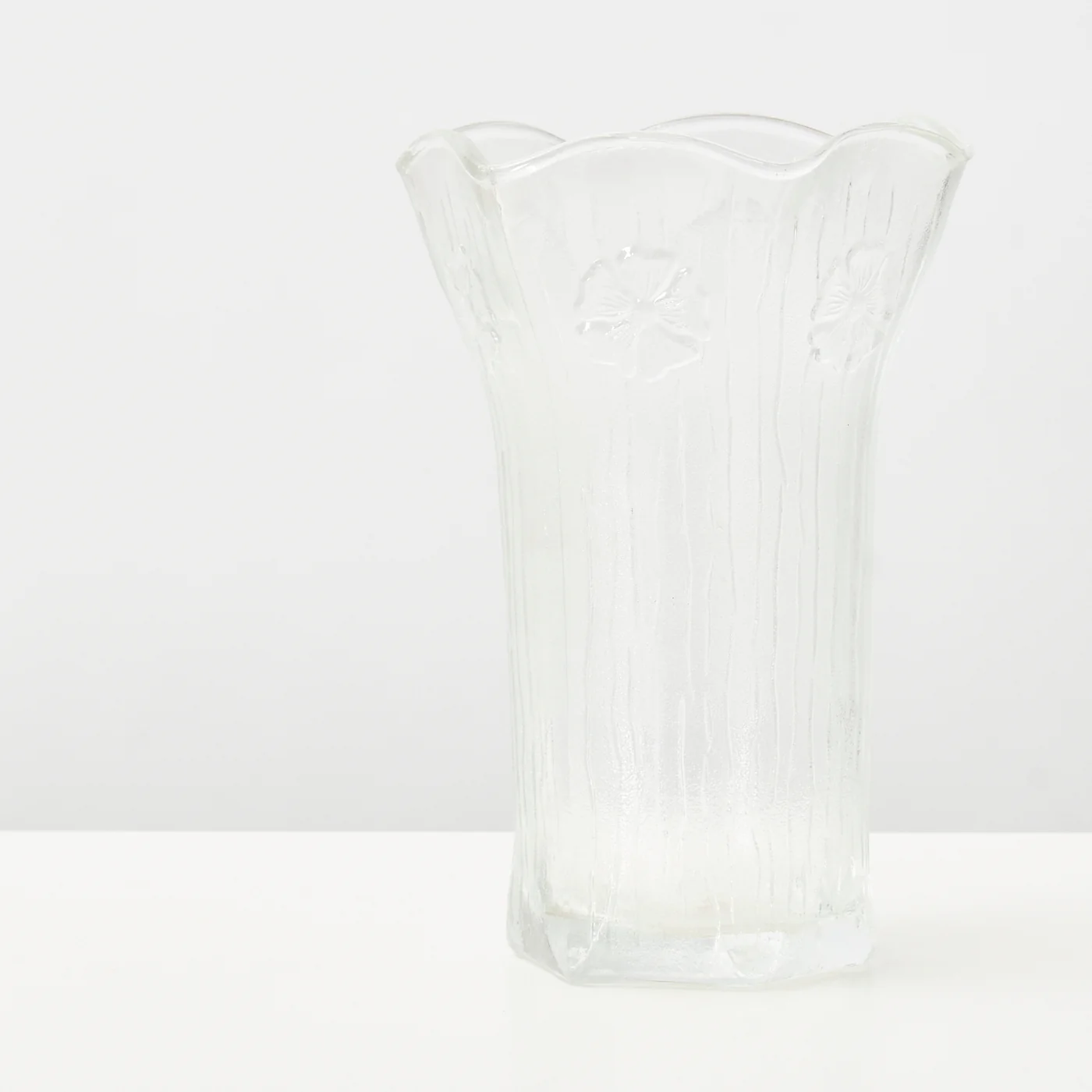 Glass Vase w/ Floral Motif, Italy - Image 5