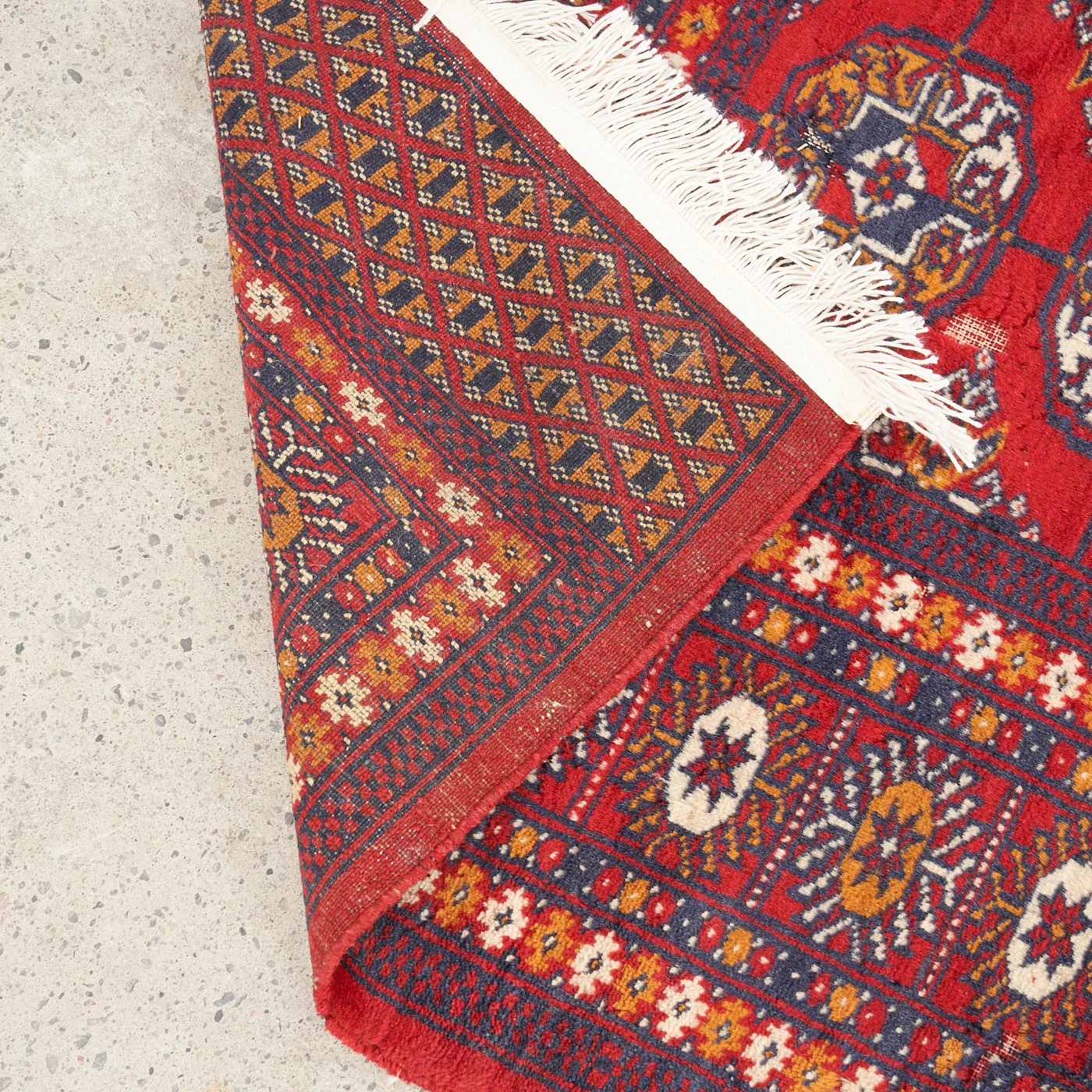 Vintage Hand-Knotted Persian Rug - Image 6