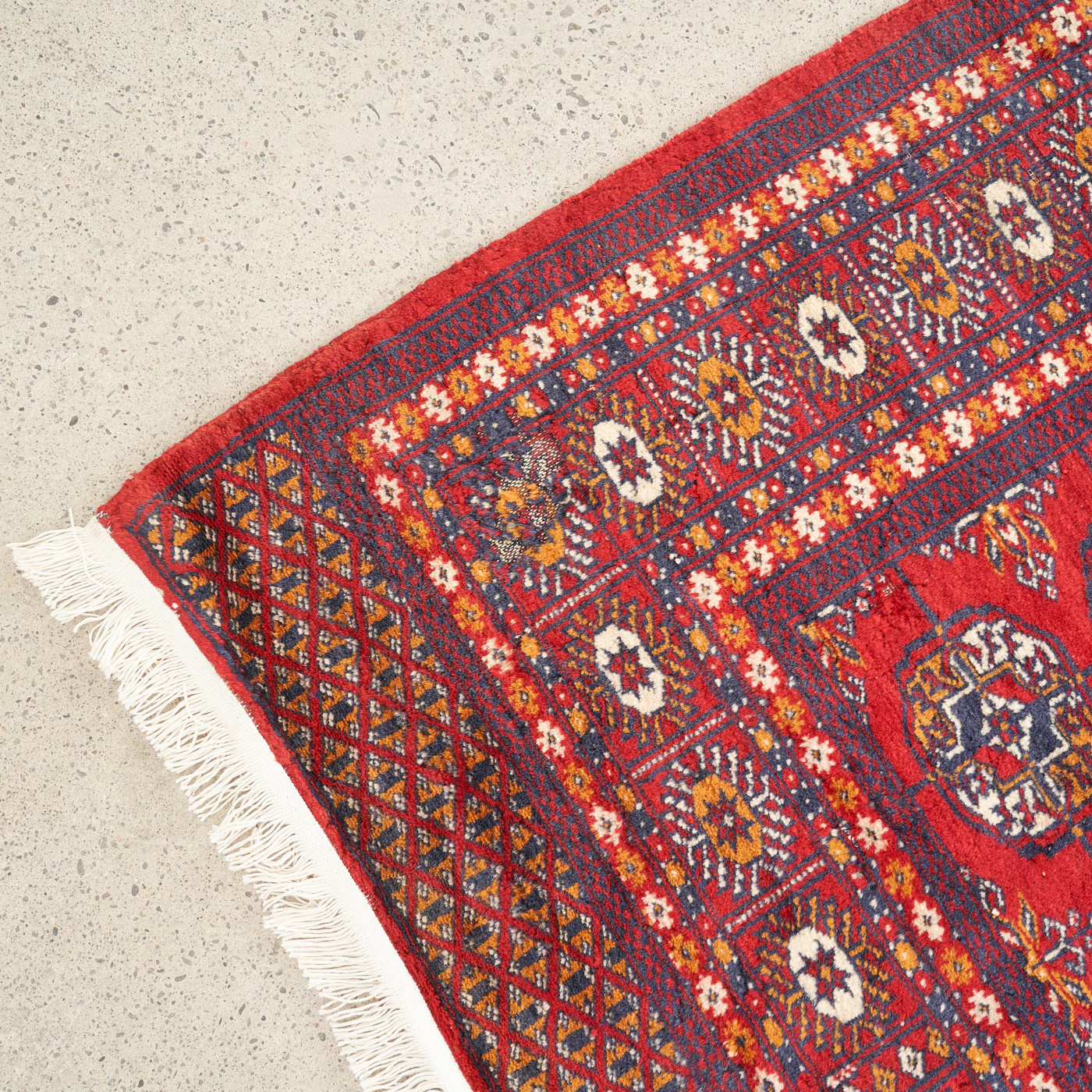 Vintage Hand-Knotted Persian Rug - Image 7