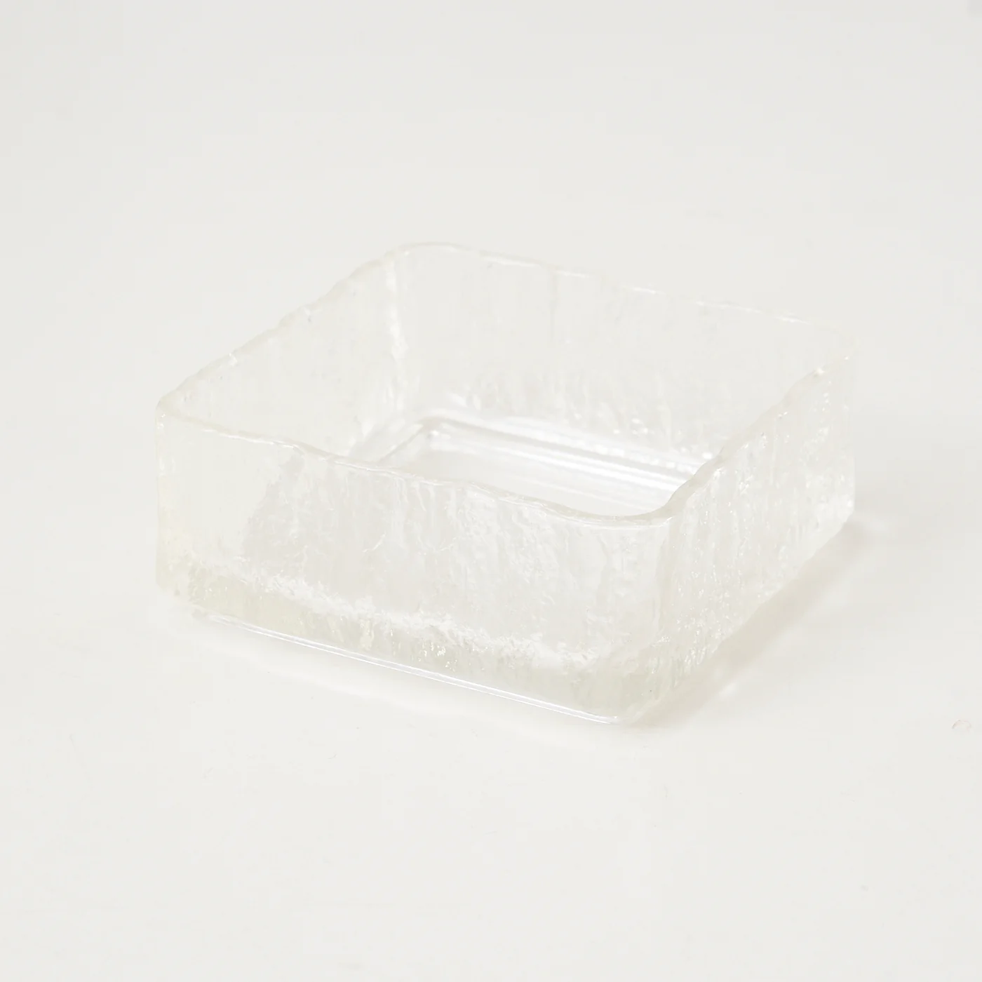 Hoya Iceberg Glass Bowl Square, Japan - Image 5