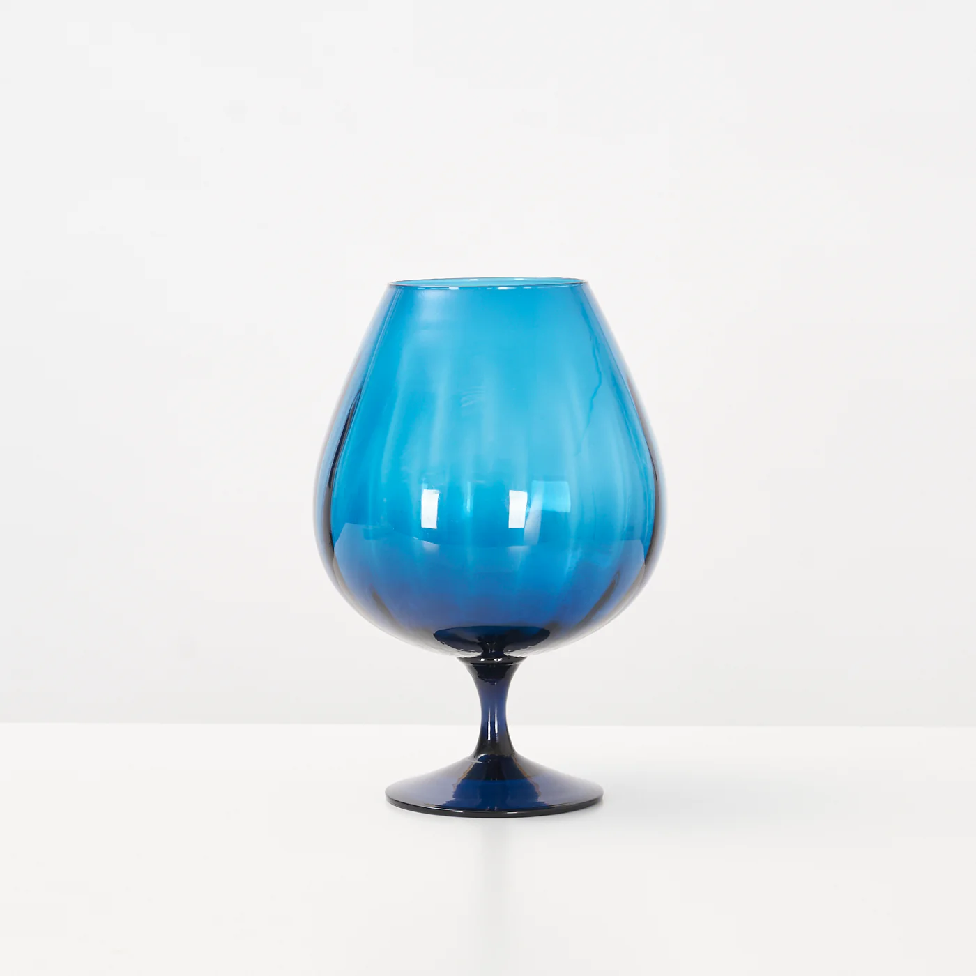Large Brandy Glass Vase by Empoli, Italy