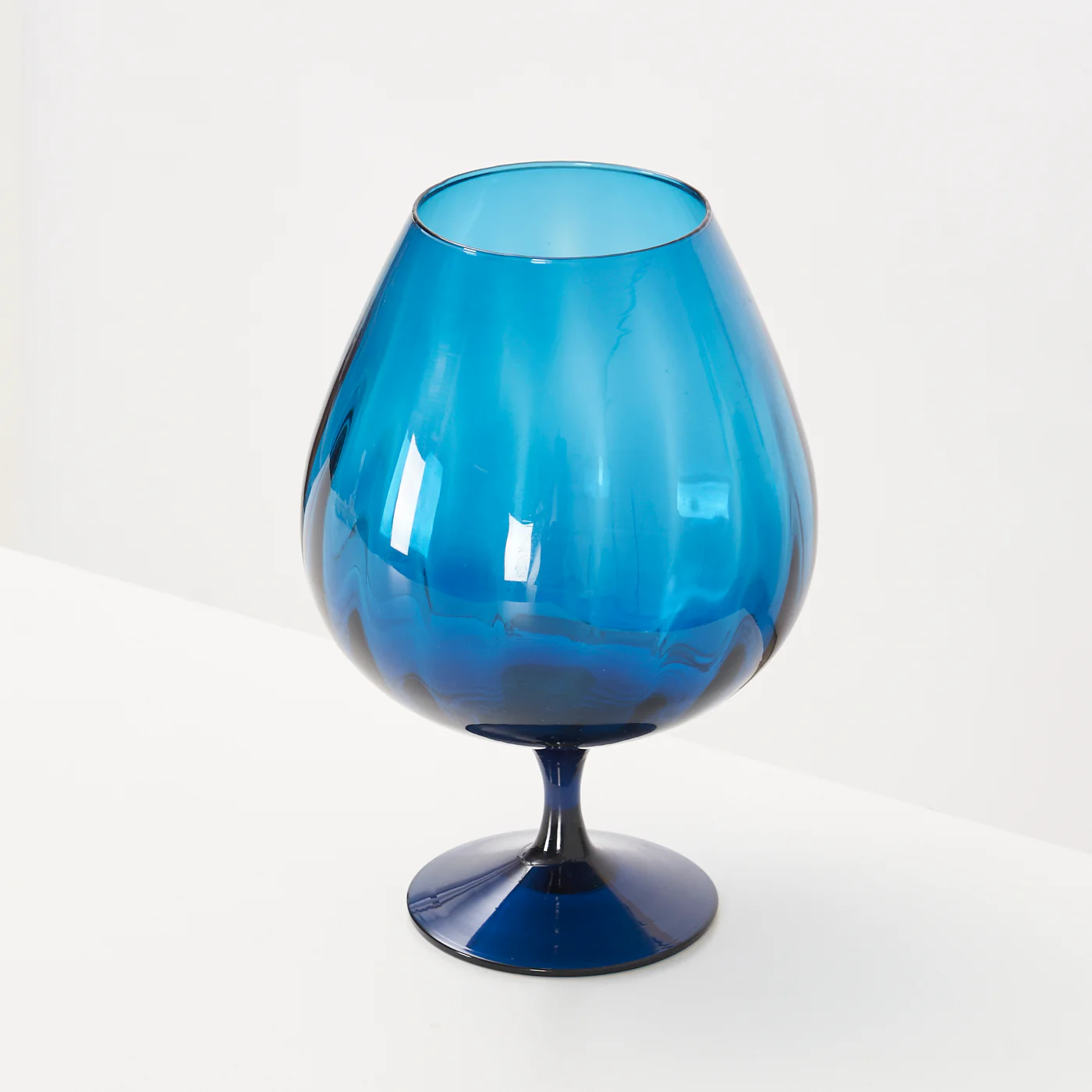 Large Brandy Glass Vase by Empoli, Italy - Image 2