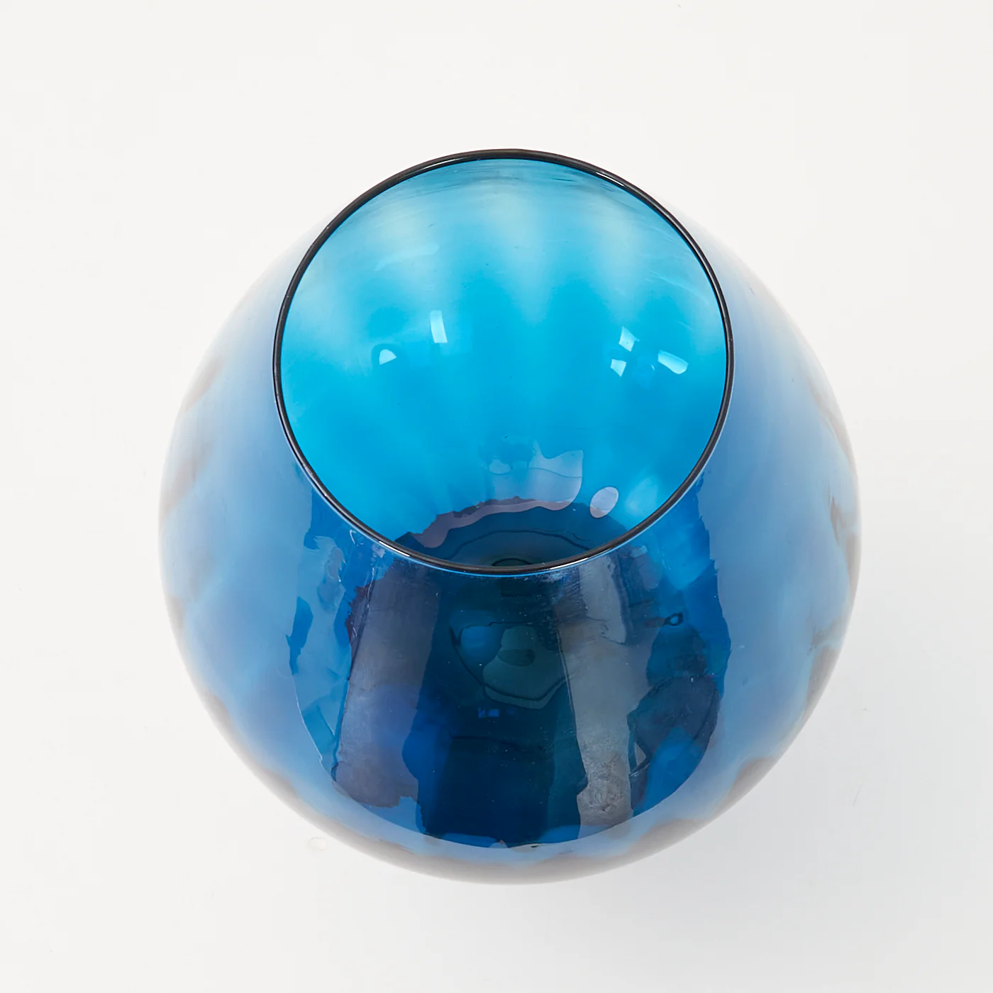 Large Brandy Glass Vase by Empoli, Italy - Image 3