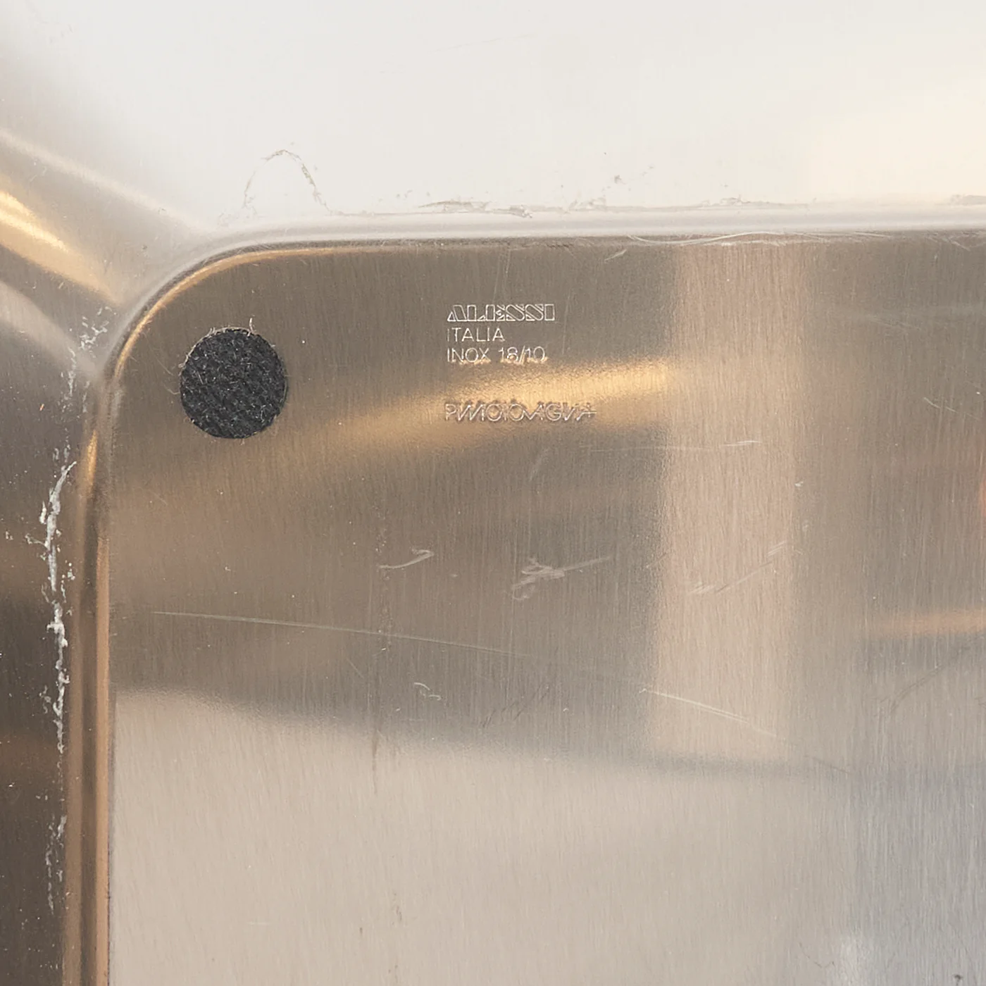 Large Stainless Steel Dish by Pino Tovaglia for Alessi, Italy - Image 4