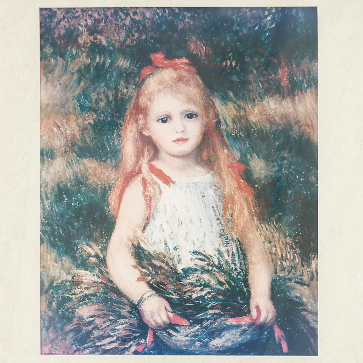'Little Girl With a Sheaf of Corn' Print by Pierre-Auguste Renoir - Image 2